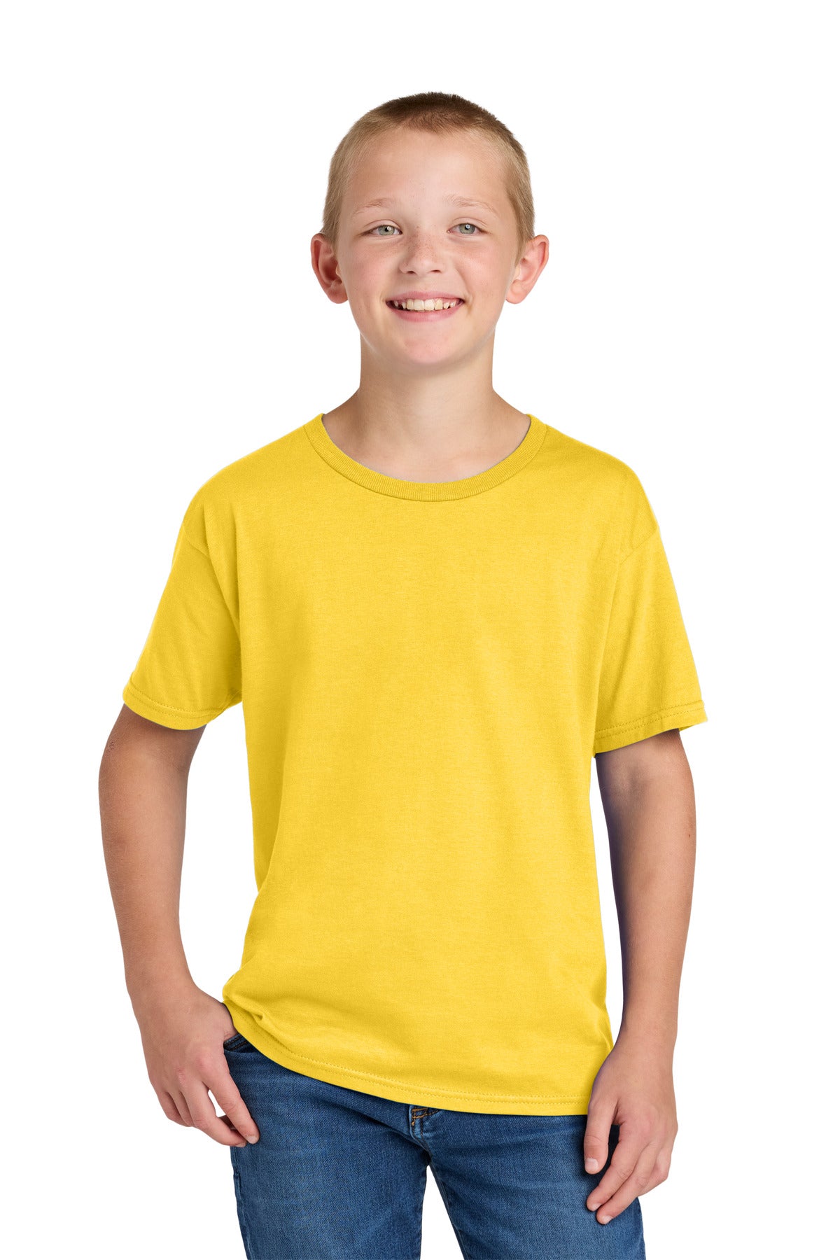 Jerzees Ultimate Youth Ring Spun T-Shirt - Island Yellow