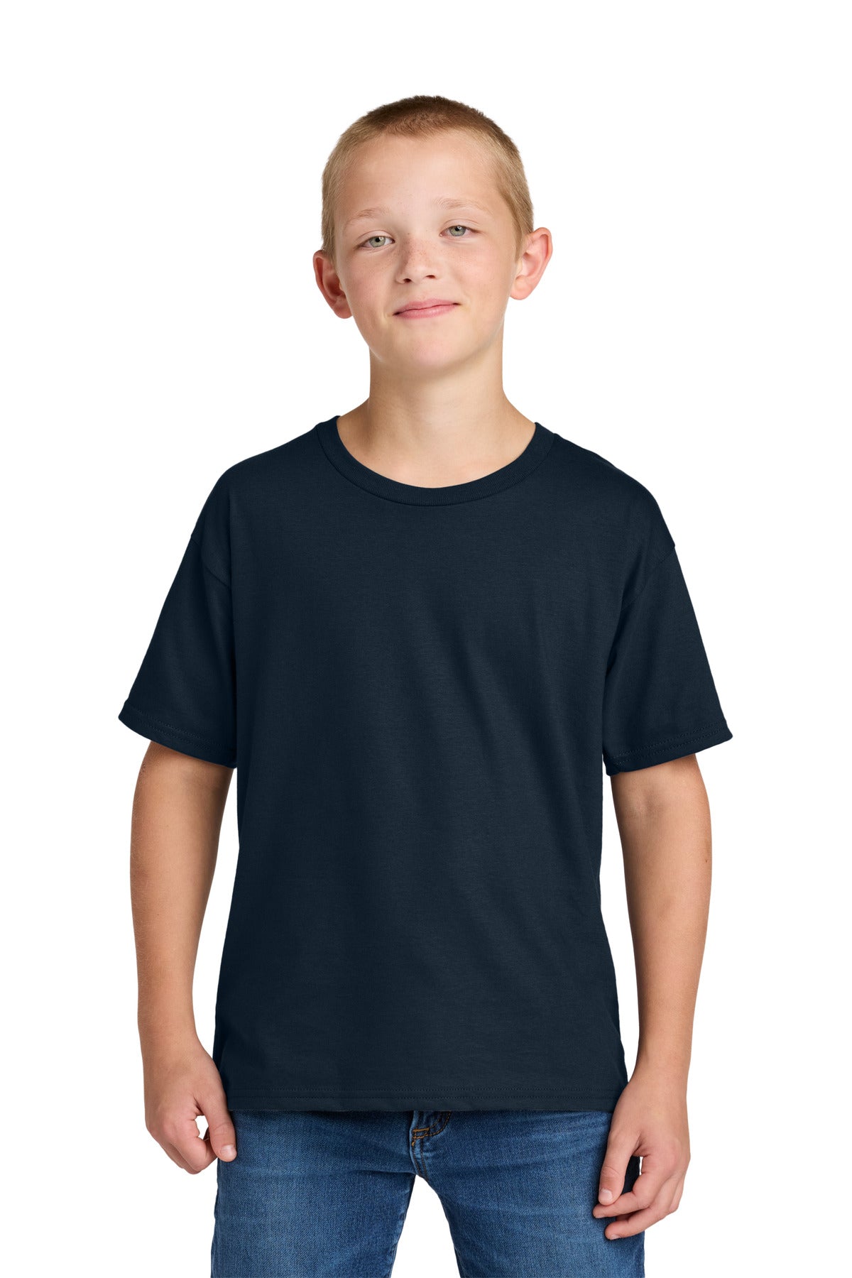 Jerzees Ultimate Youth Ring Spun T-Shirt - J. Navy