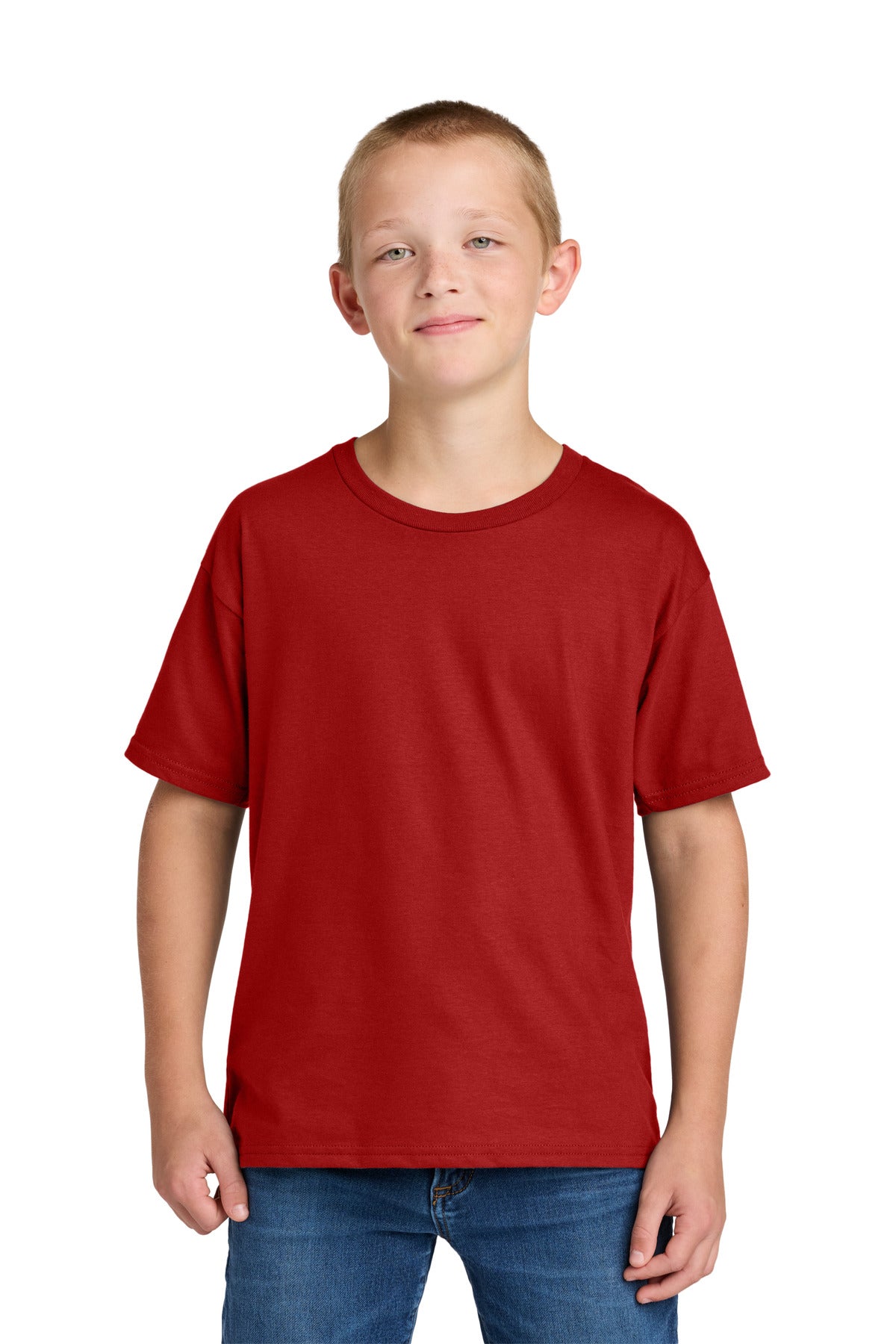 Jerzees Ultimate Youth Ring Spun T-Shirt - True Red
