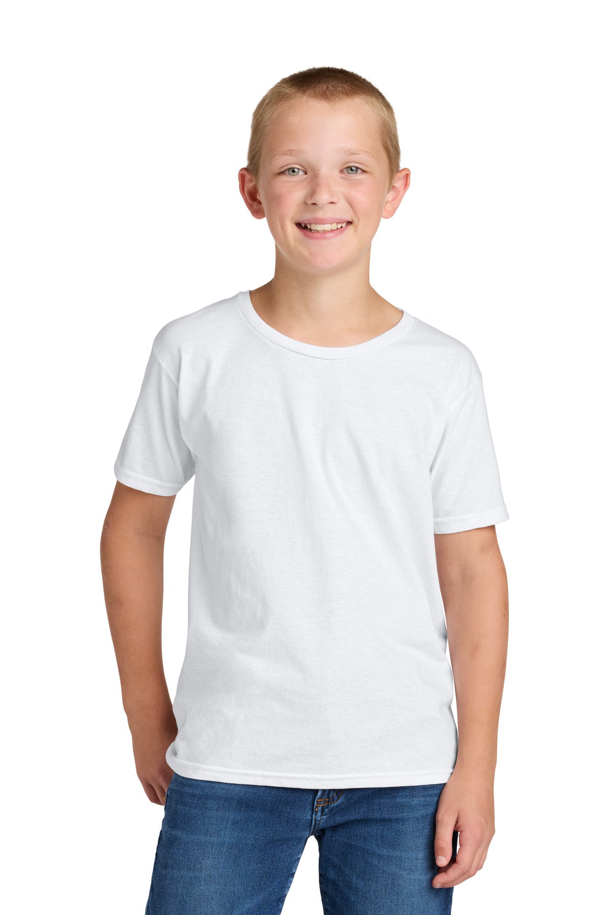 Jerzees Ultimate Youth Ring Spun T-Shirt - White
