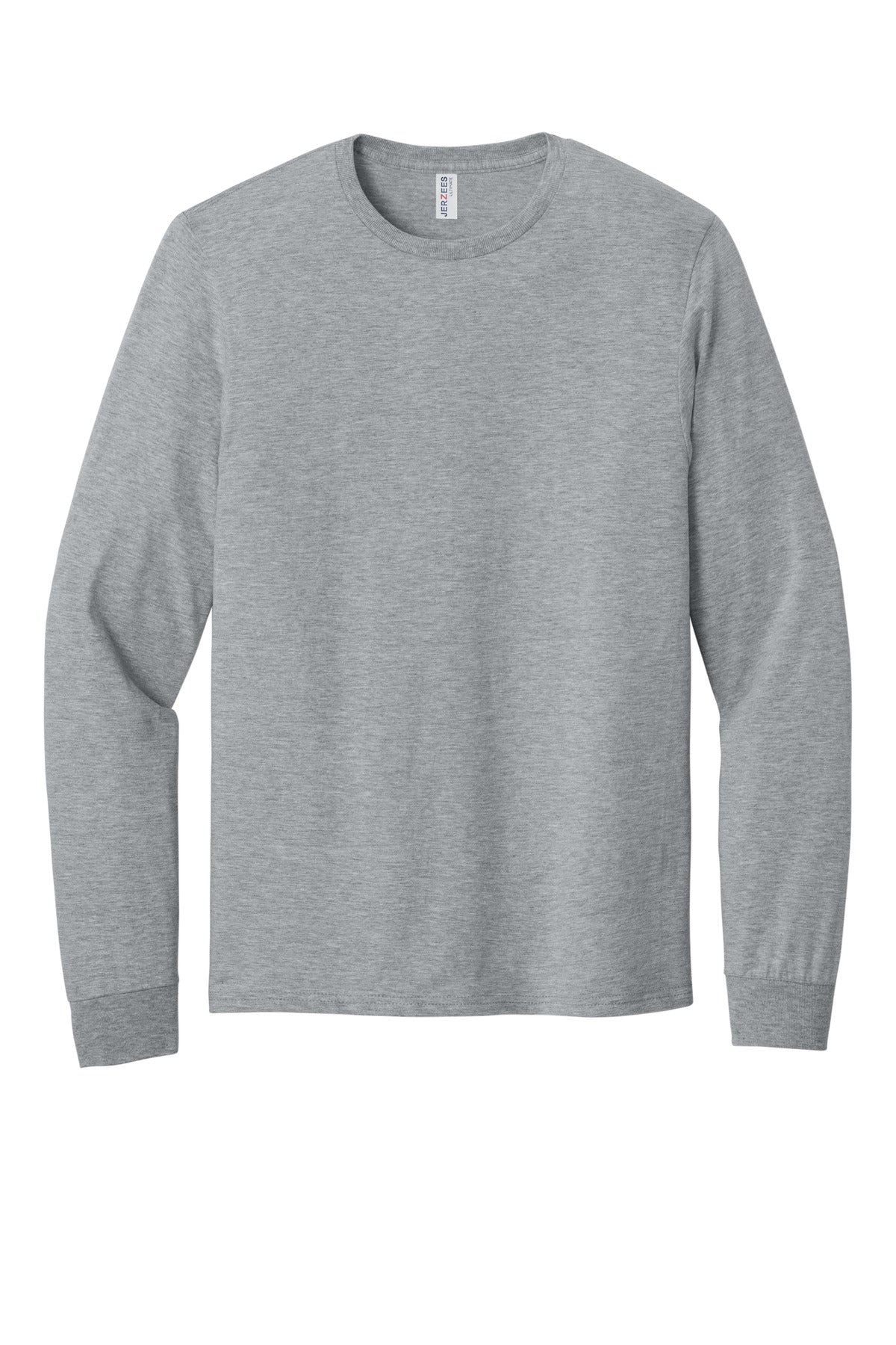 Jerzees Ultimate Unisex Ring Spun Long Sleeve T-Shirt - Athletic Heather