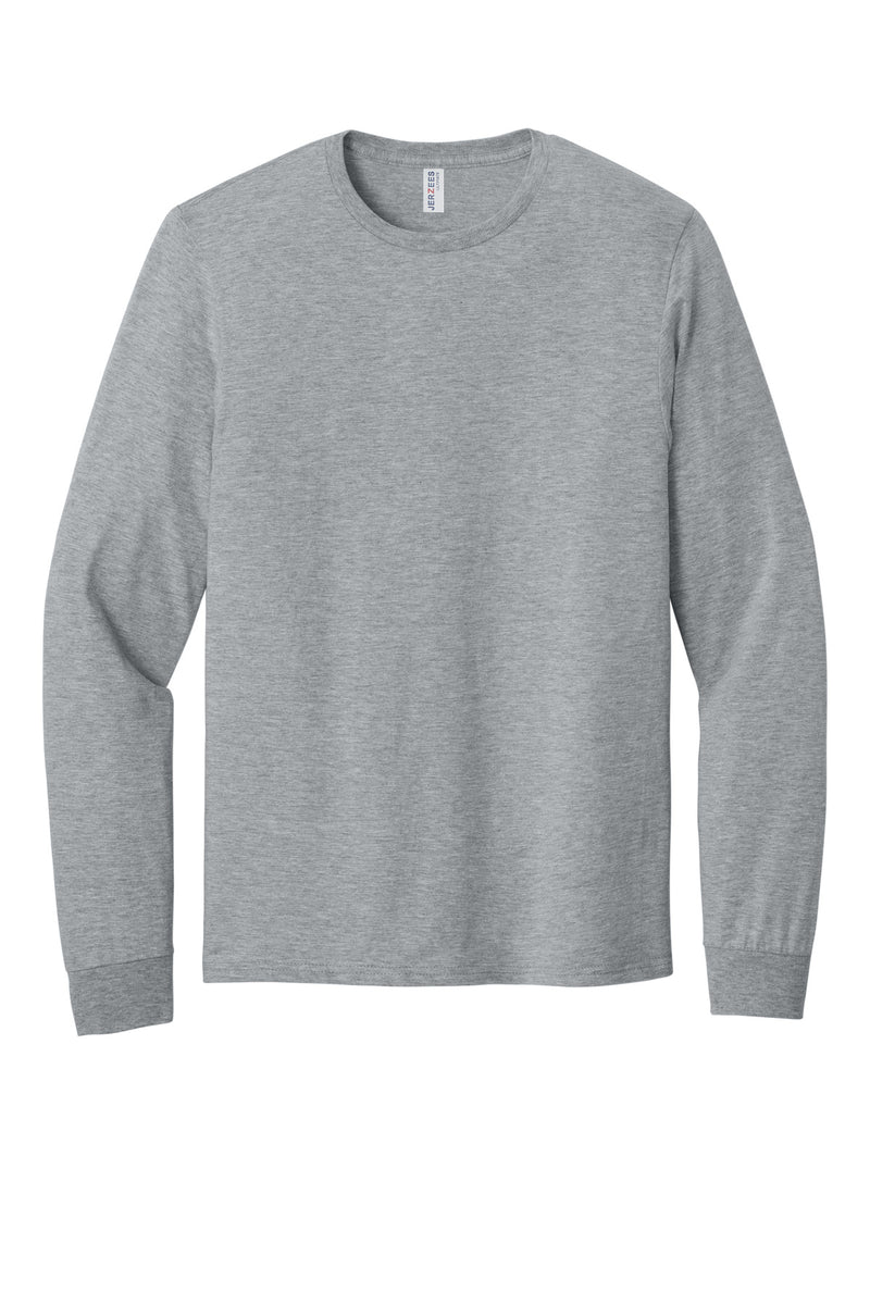 Jerzees Ultimate Unisex Ring Spun Long Sleeve T-Shirt - Athletic Heather