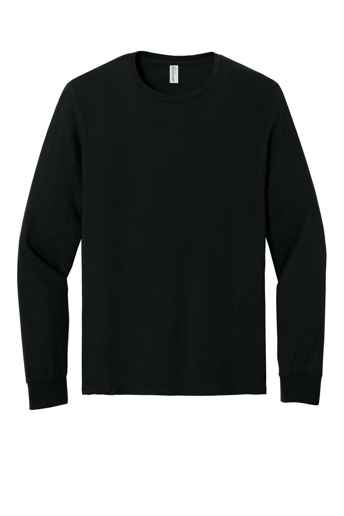 Jerzees Ultimate Unisex Ring Spun Long Sleeve T-Shirt - Black Ink