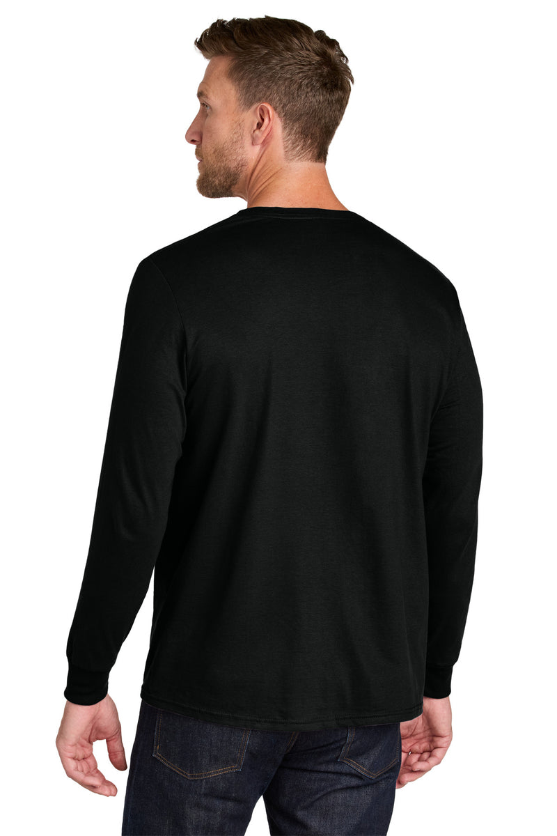 Jerzees Ultimate Unisex Ring Spun Long Sleeve T-Shirt - Black Ink