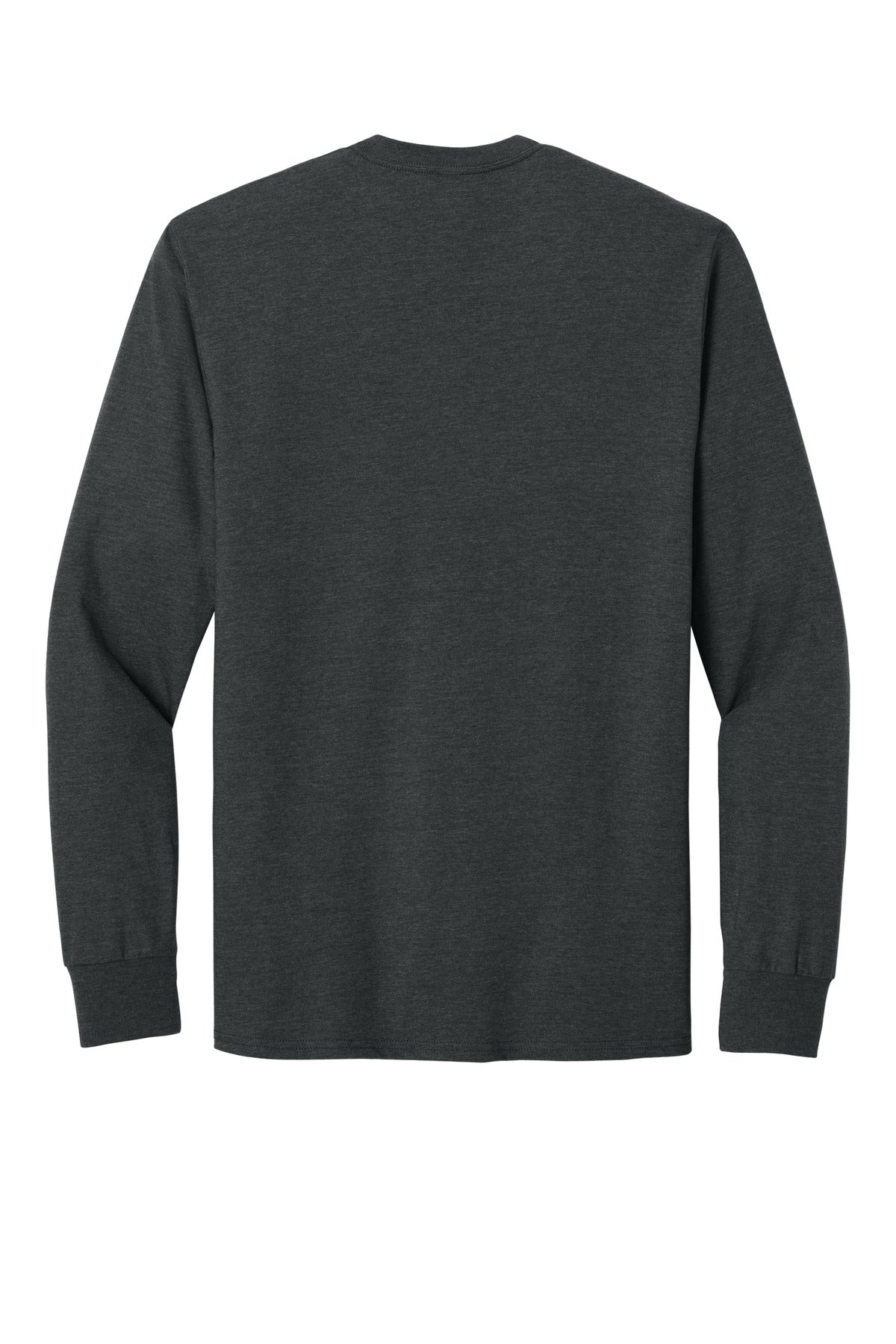 Jerzees Ultimate Unisex Ring Spun Long Sleeve T-Shirt - Black Ink Heather