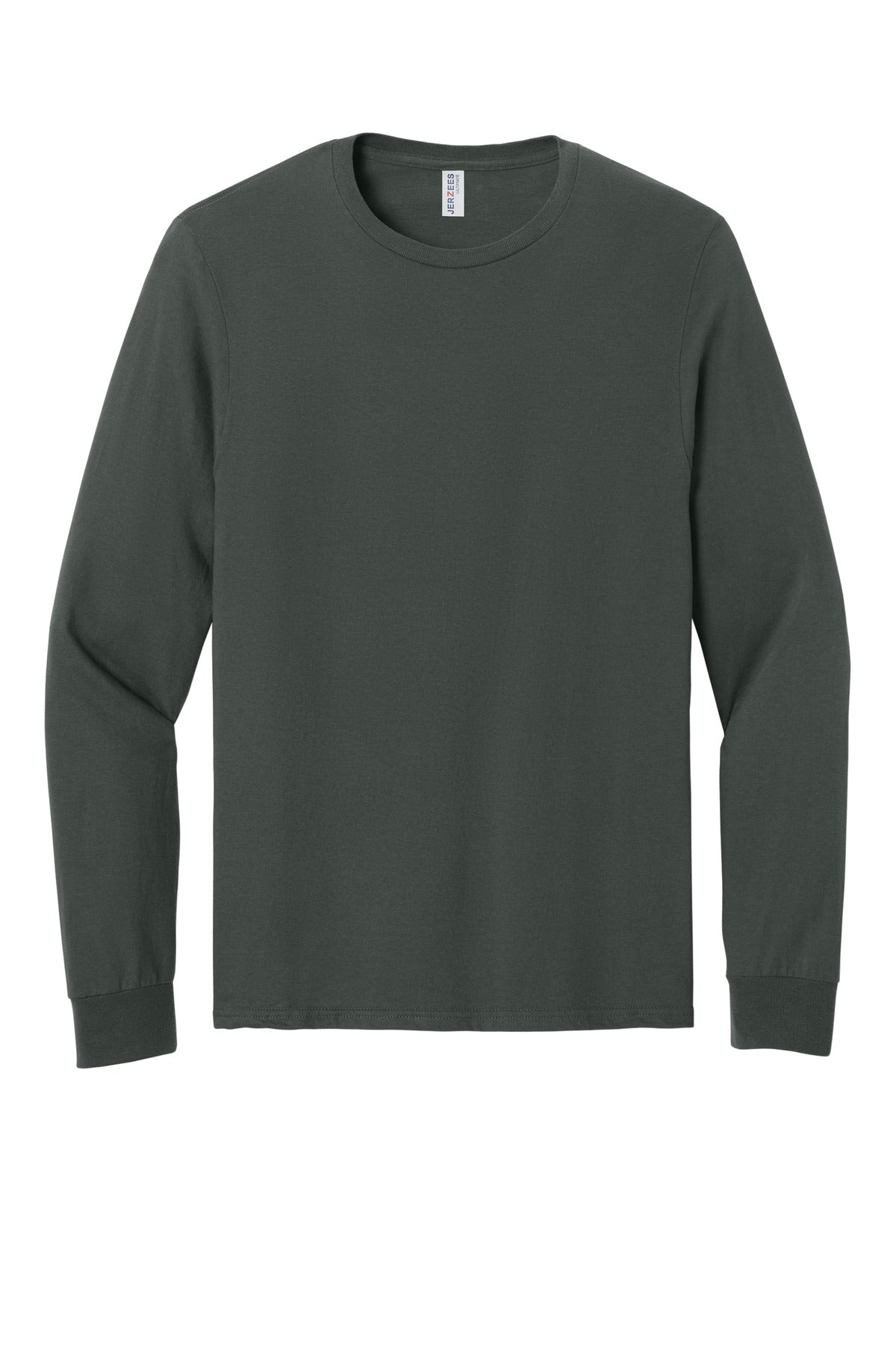 Jerzees Ultimate Unisex Ring Spun Long Sleeve T-Shirt - Charcoal Grey