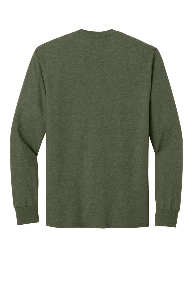 Jerzees Ultimate Unisex Ring Spun Long Sleeve T-Shirt - Military Green Heather