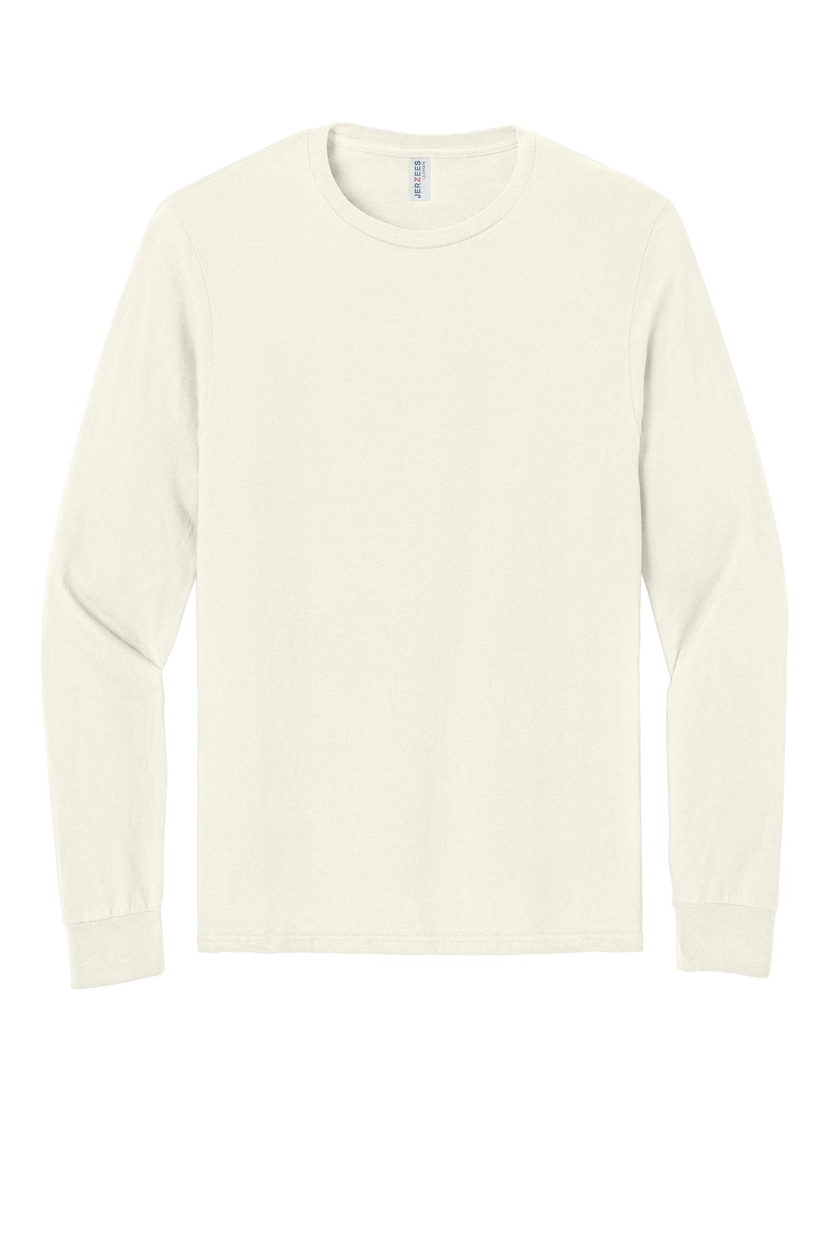 Jerzees Ultimate Unisex Ring Spun Long Sleeve T-Shirt - Sweet Cream Heather