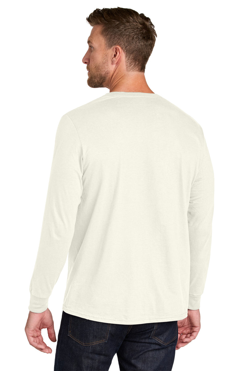 Jerzees Ultimate Unisex Ring Spun Long Sleeve T-Shirt - Sweet Cream Heather