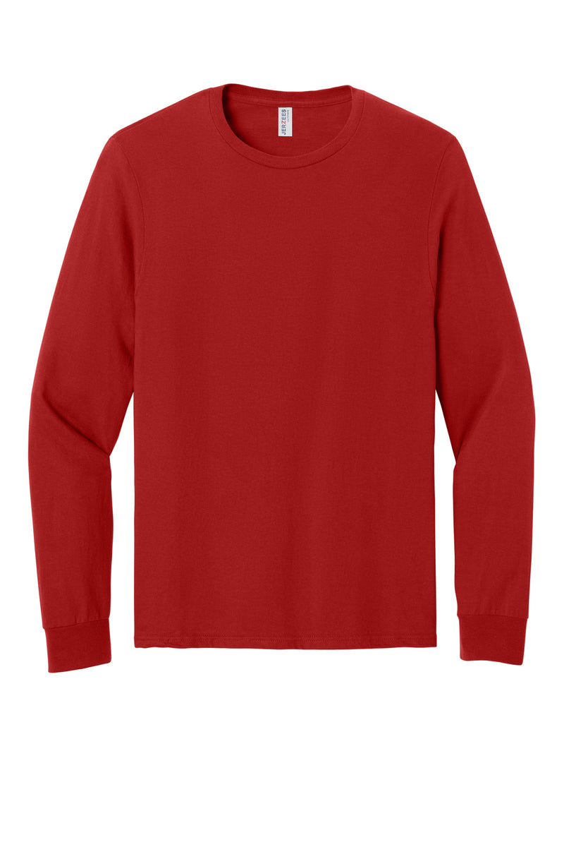 Jerzees Ultimate Unisex Ring Spun Long Sleeve T-Shirt - True Red