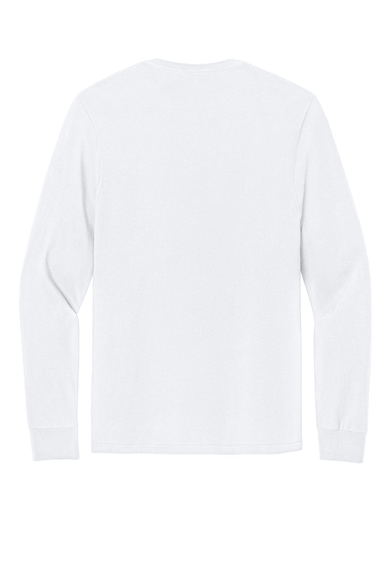 Jerzees Ultimate Unisex Ring Spun Long Sleeve T-Shirt - White