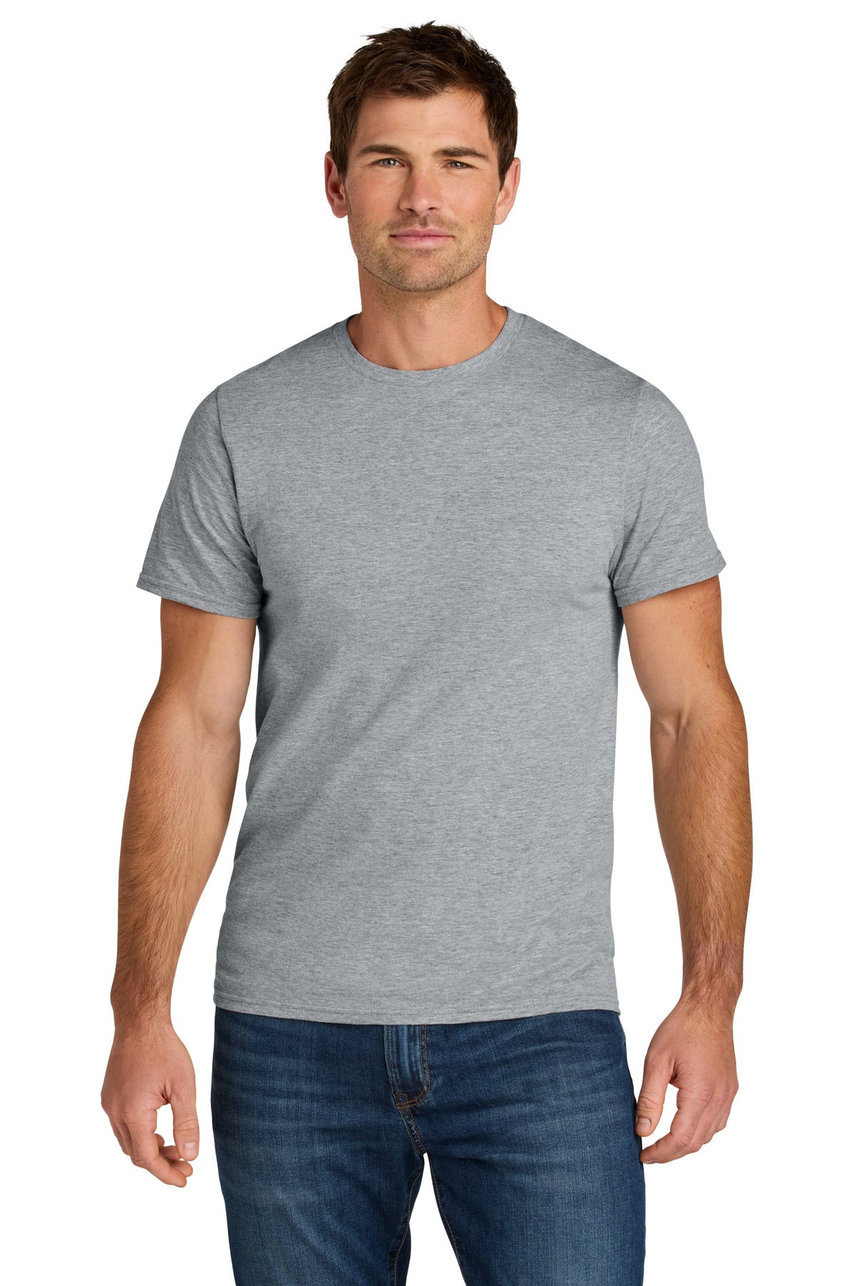 Jerzees Ultimate Unisex Ring Spun T-Shirt - Athletic Heather