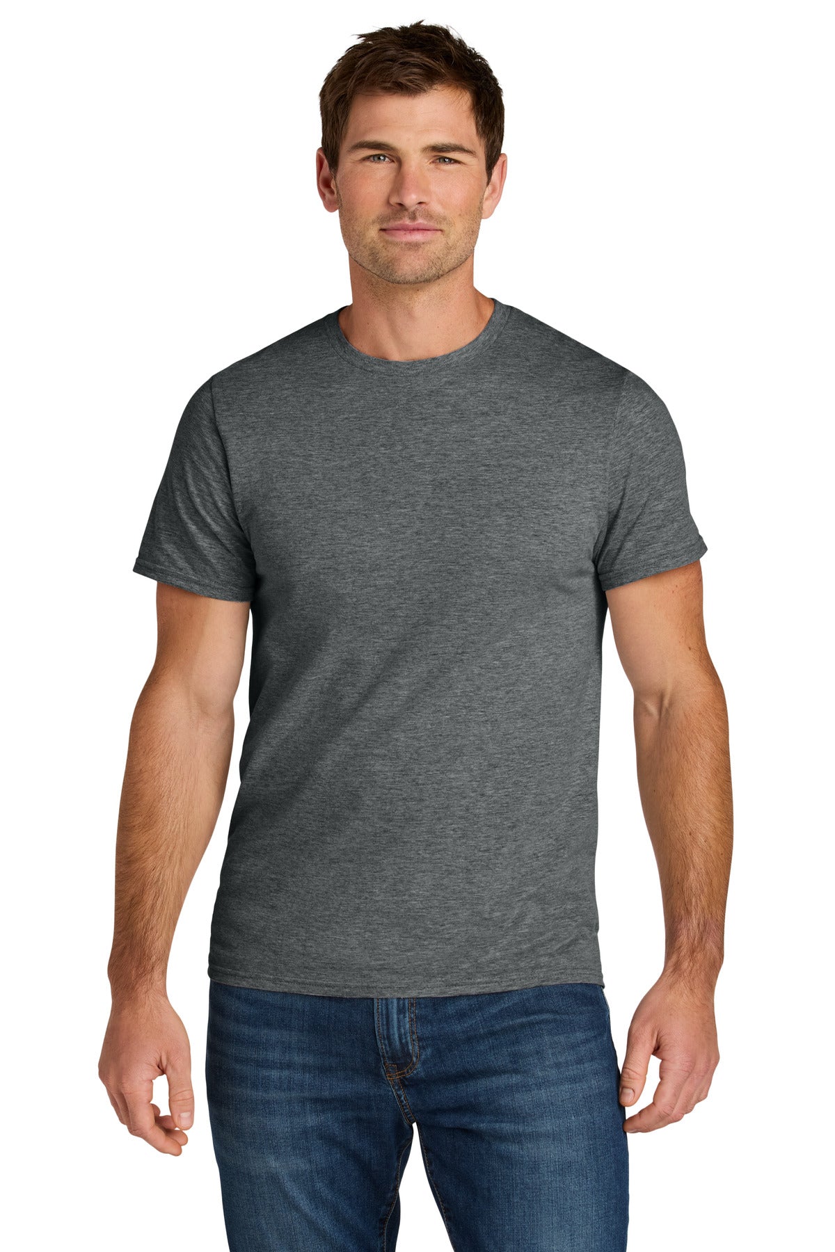 Jerzees Ultimate Unisex Ring Spun T-Shirt - Charcoal Heather