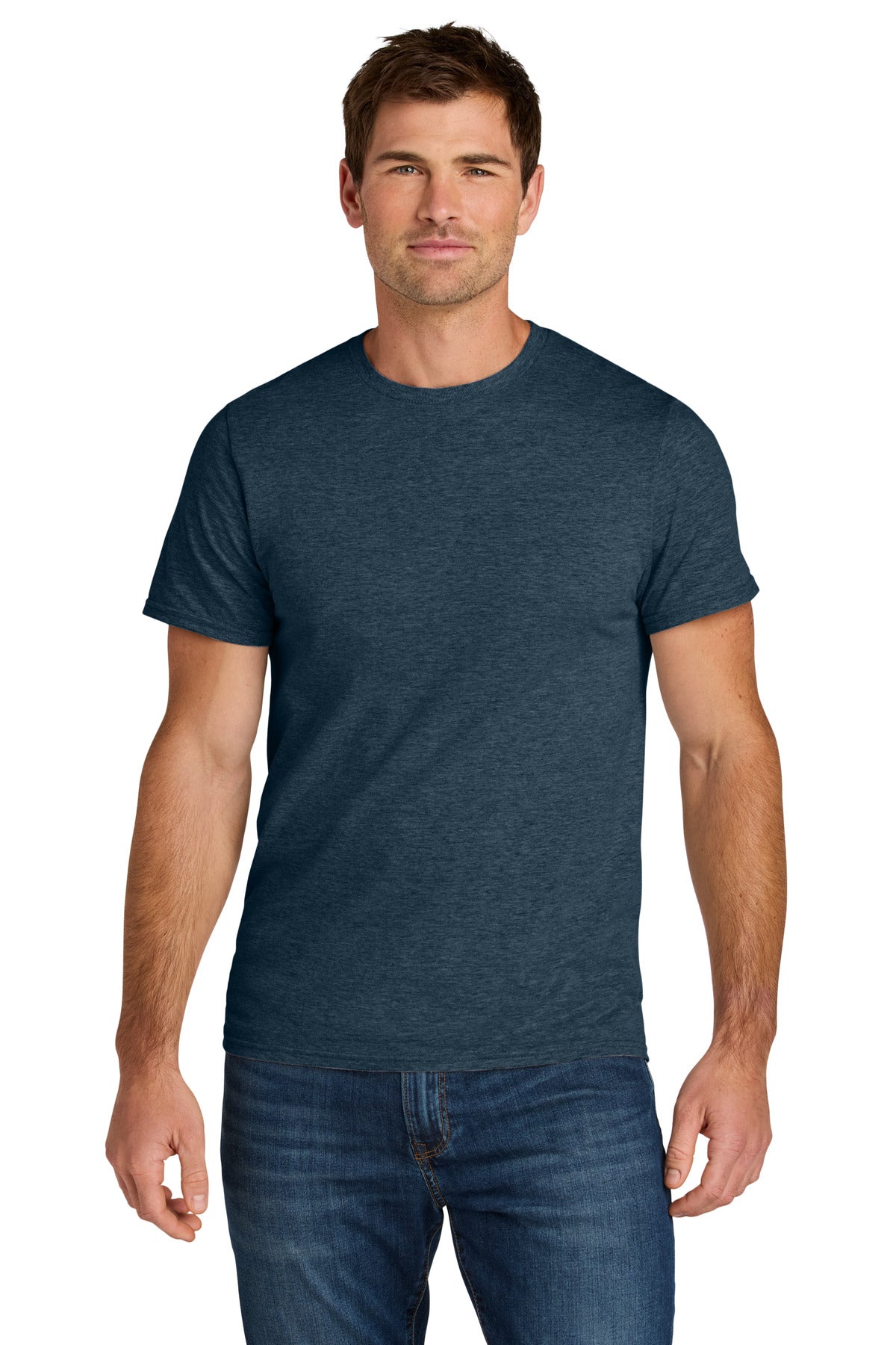 Jerzees Ultimate Unisex Ring Spun T-Shirt - Indigo Heather