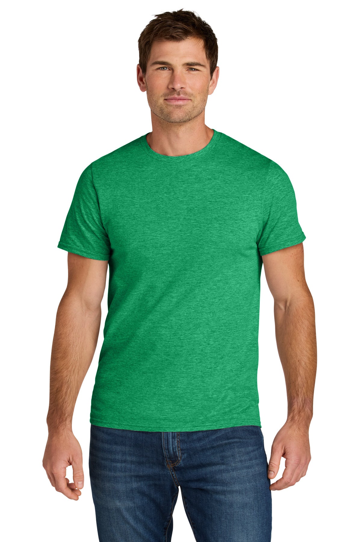 Jerzees Ultimate Unisex Ring Spun T-Shirt - Retro Heather Green