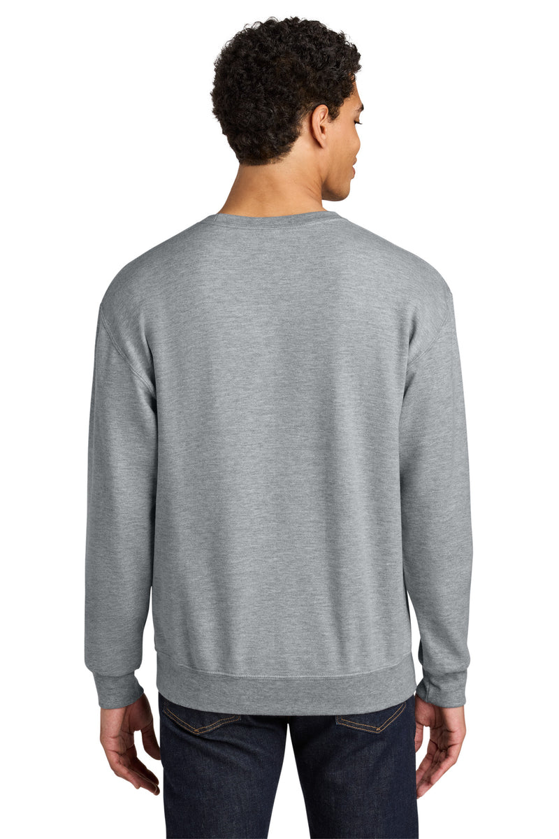 Jerzees Ultimate Unisex CVC Ring Spun Crewneck Sweatshirt - Athletic Heather