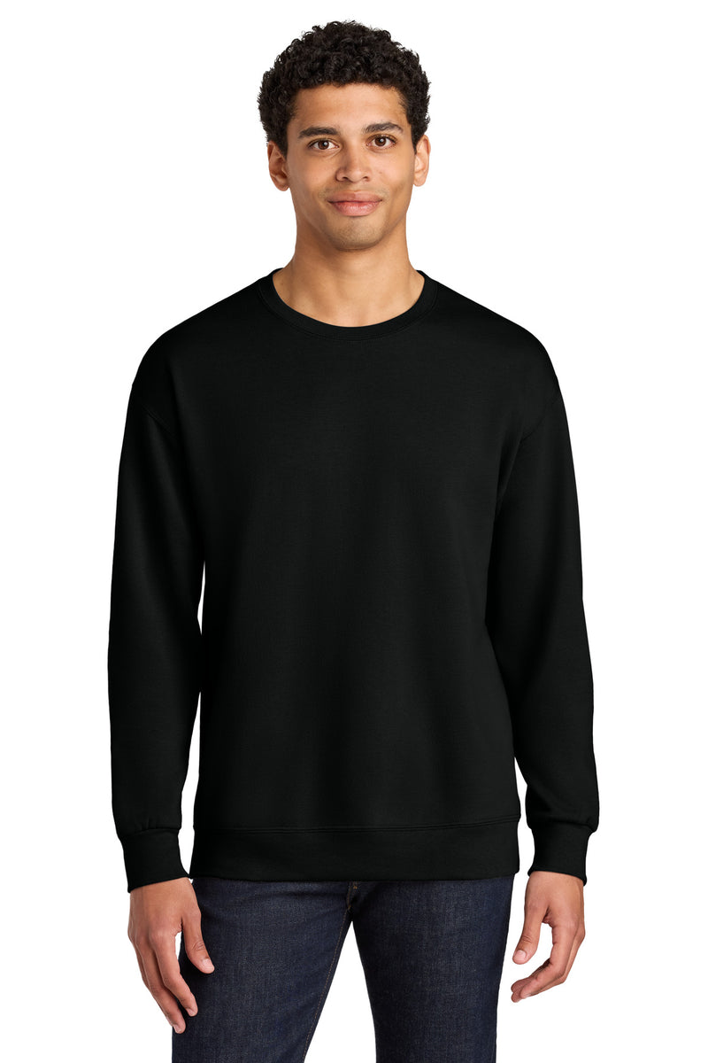 Jerzees Ultimate Unisex CVC Ring Spun Crewneck Sweatshirt - Black Ink