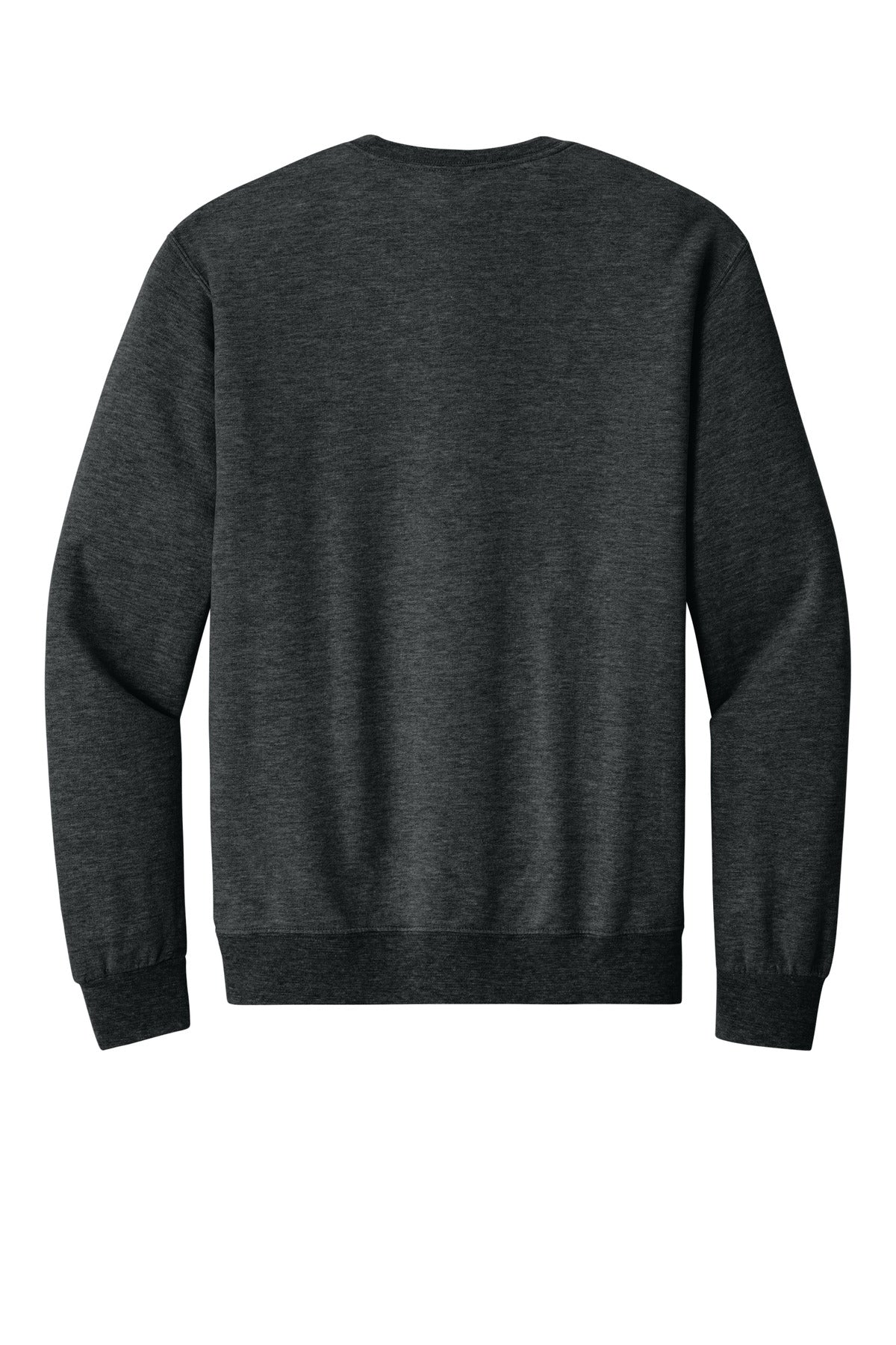 Jerzees Ultimate Unisex CVC Ring Spun Crewneck Sweatshirt - Black Ink Heather