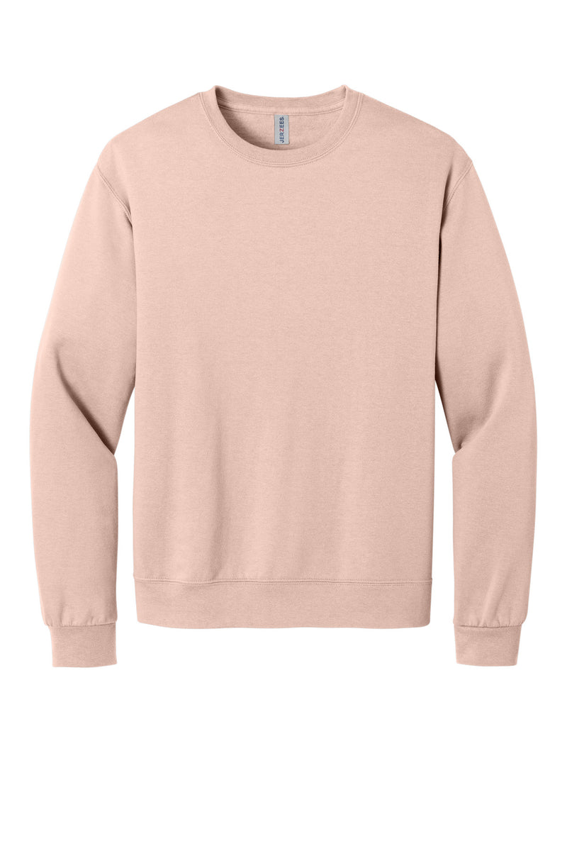 Jerzees Ultimate Unisex CVC Ring Spun Crewneck Sweatshirt - Blush Pink