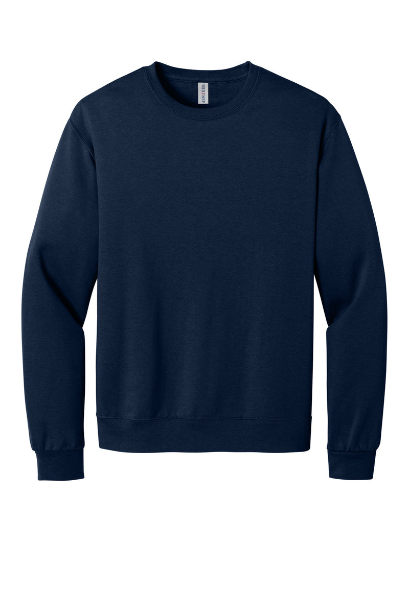 Jerzees Ultimate Unisex CVC Ring Spun Crewneck Sweatshirt - J. Navy