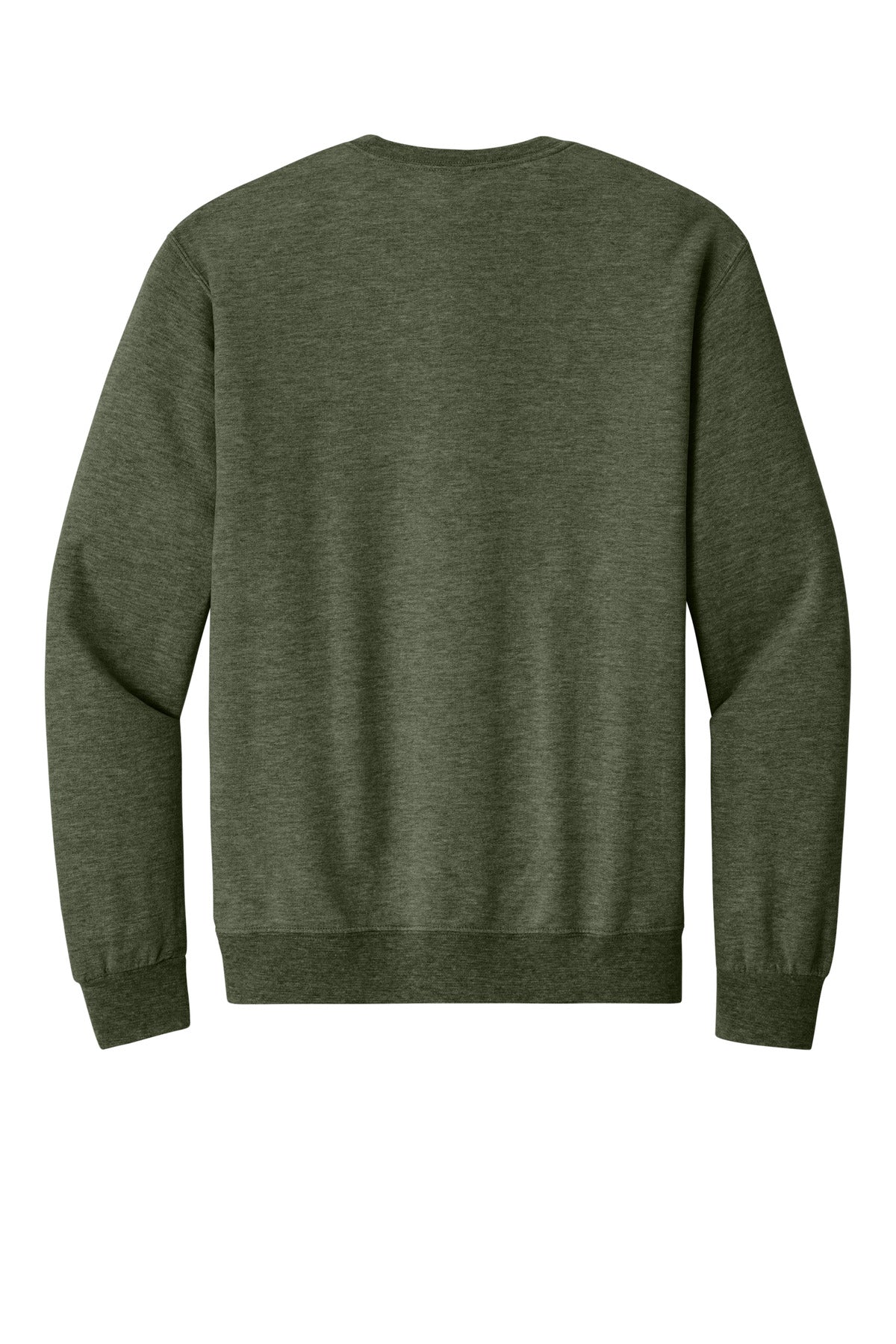 Jerzees Ultimate Unisex CVC Ring Spun Crewneck Sweatshirt - Military Green Heather