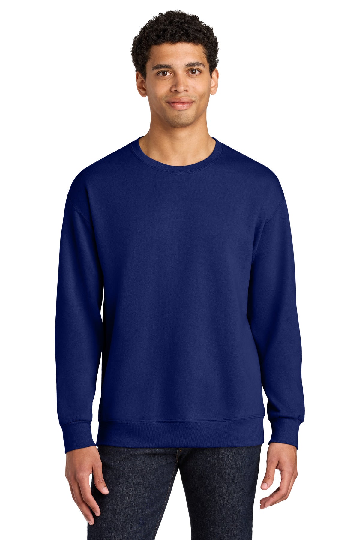 Jerzees Ultimate Unisex CVC Ring Spun Crewneck Sweatshirt - Orchid