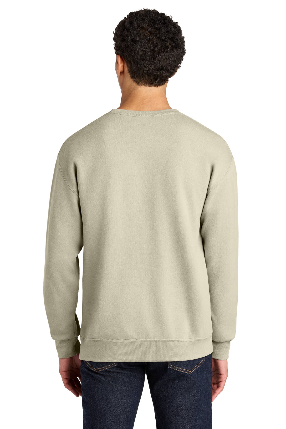 Jerzees Ultimate Unisex CVC Ring Spun Crewneck Sweatshirt - Putty