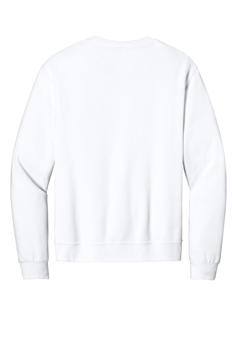 Jerzees Ultimate Unisex CVC Ring Spun Crewneck Sweatshirt - White