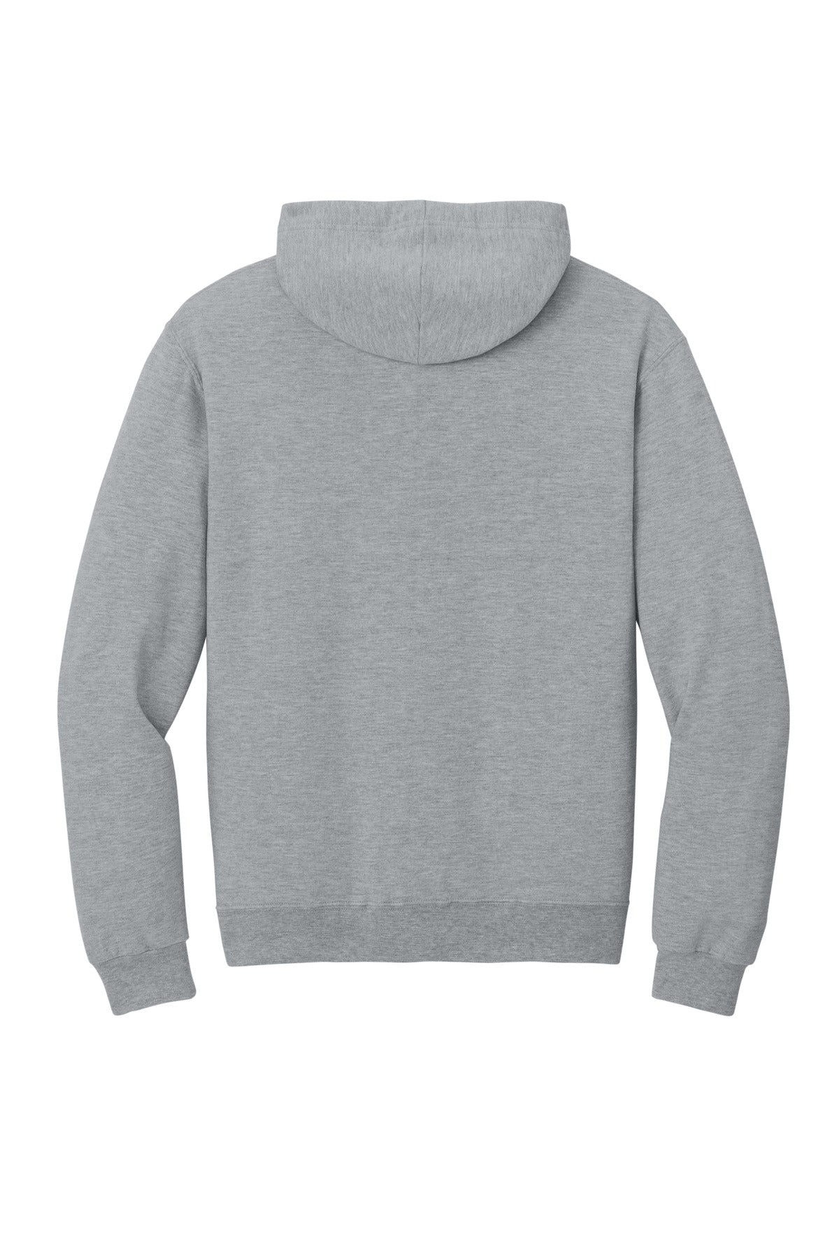 Jerzees Ultimate Unisex CVC Ring Spun Hooded Sweatshirt - Athletic Heather