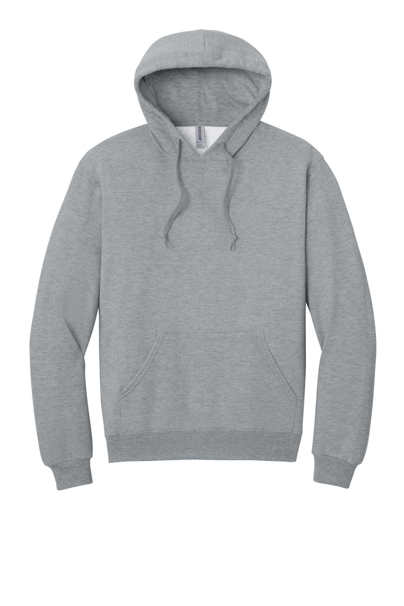 Jerzees Ultimate Unisex CVC Ring Spun Hooded Sweatshirt - Athletic Heather