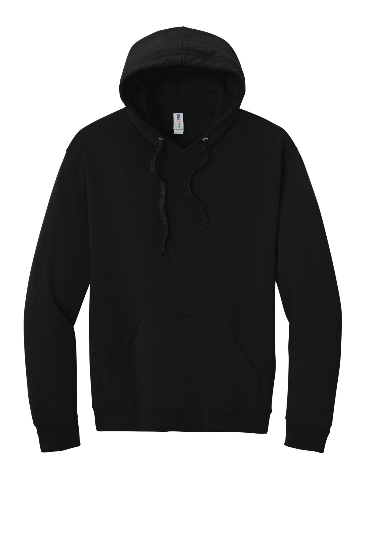 Jerzees Ultimate Unisex CVC Ring Spun Hooded Sweatshirt - Black Ink