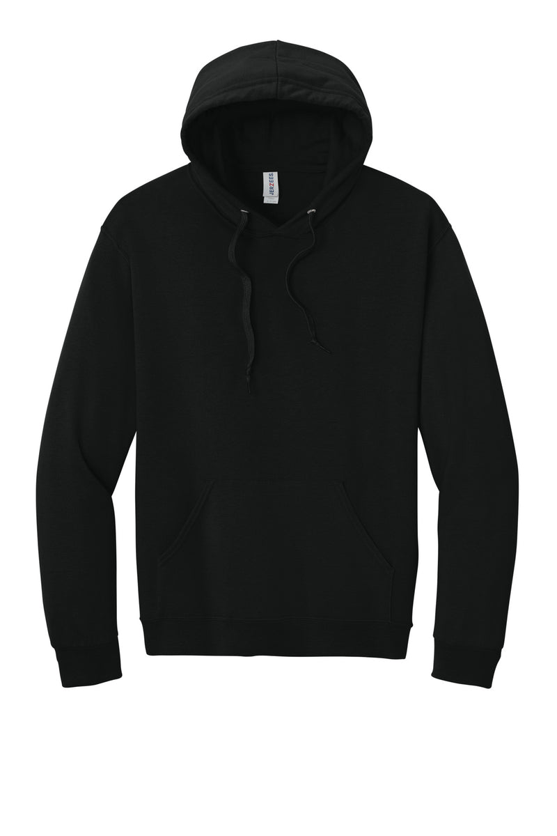 Jerzees Ultimate Unisex CVC Ring Spun Hooded Sweatshirt - Black Ink