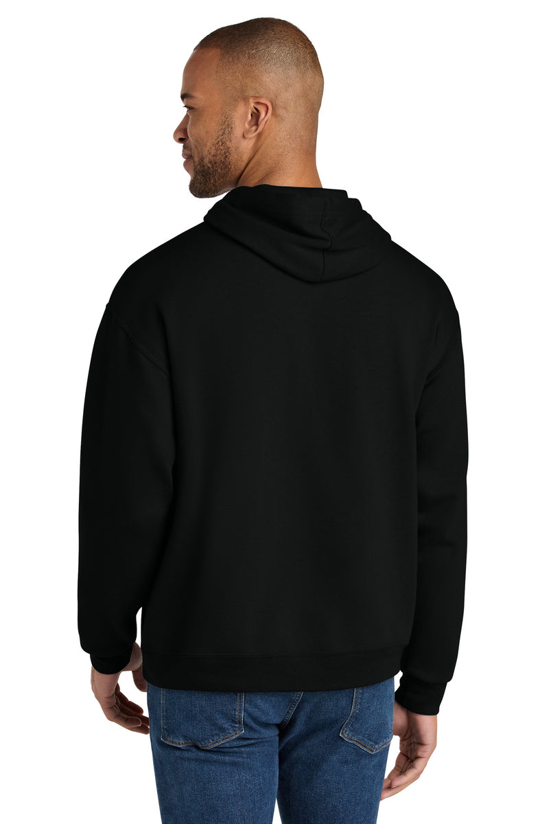 Jerzees Ultimate Unisex CVC Ring Spun Hooded Sweatshirt - Black Ink