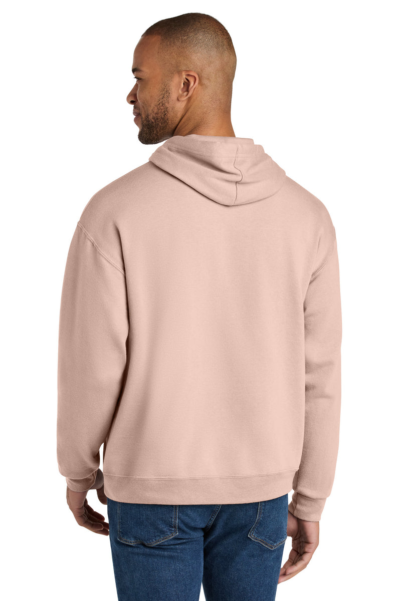 Jerzees Ultimate Unisex CVC Ring Spun Hooded Sweatshirt - Blush Pink