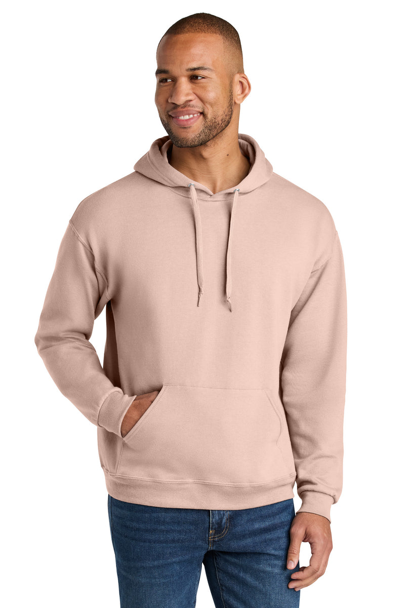 Jerzees Ultimate Unisex CVC Ring Spun Hooded Sweatshirt - Blush Pink