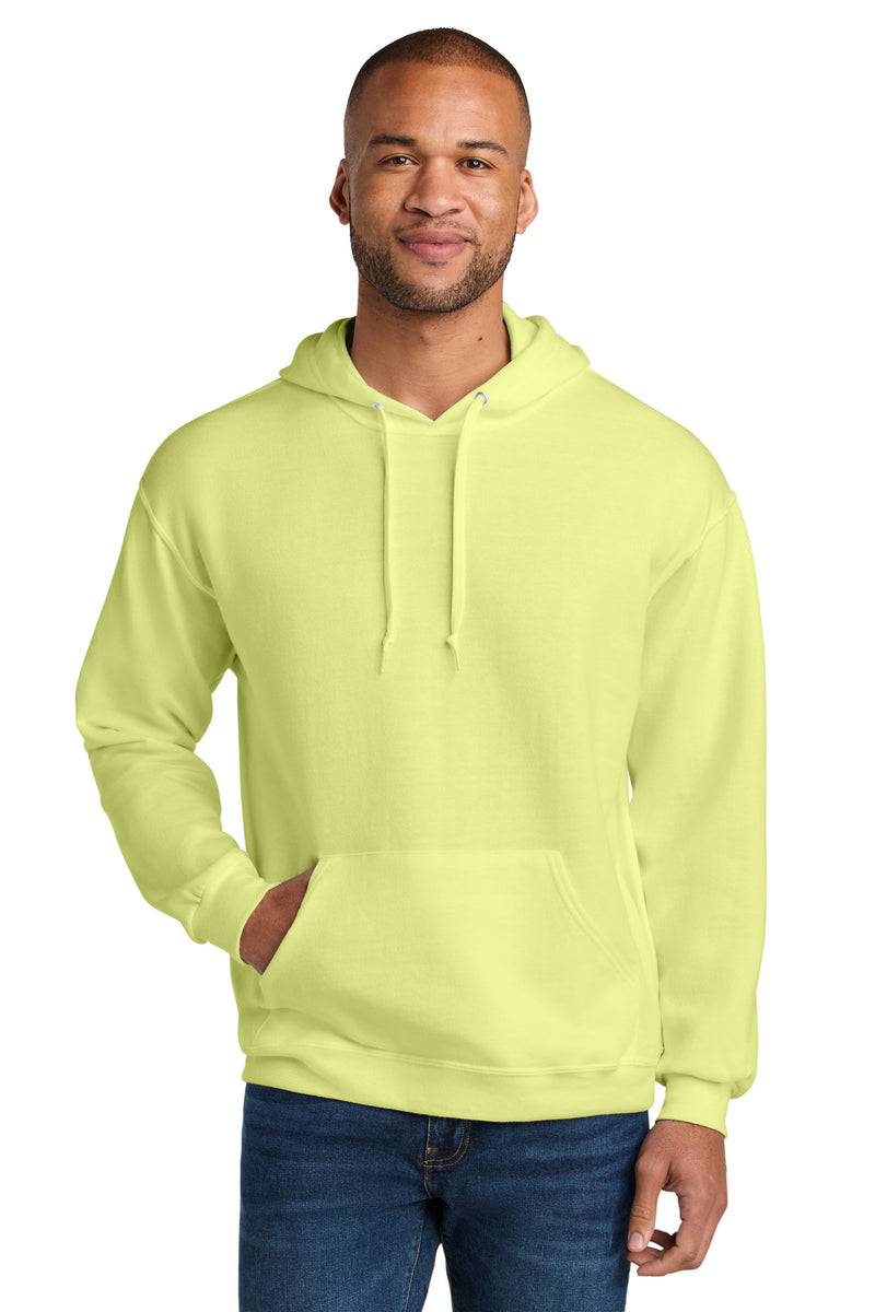 Jerzees Ultimate Unisex CVC Ring Spun Hooded Sweatshirt - Celery Juice