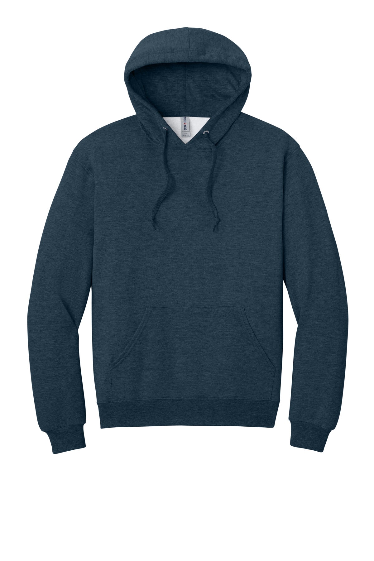 Jerzees Ultimate Unisex CVC Ring Spun Hooded Sweatshirt - Indigo Heather