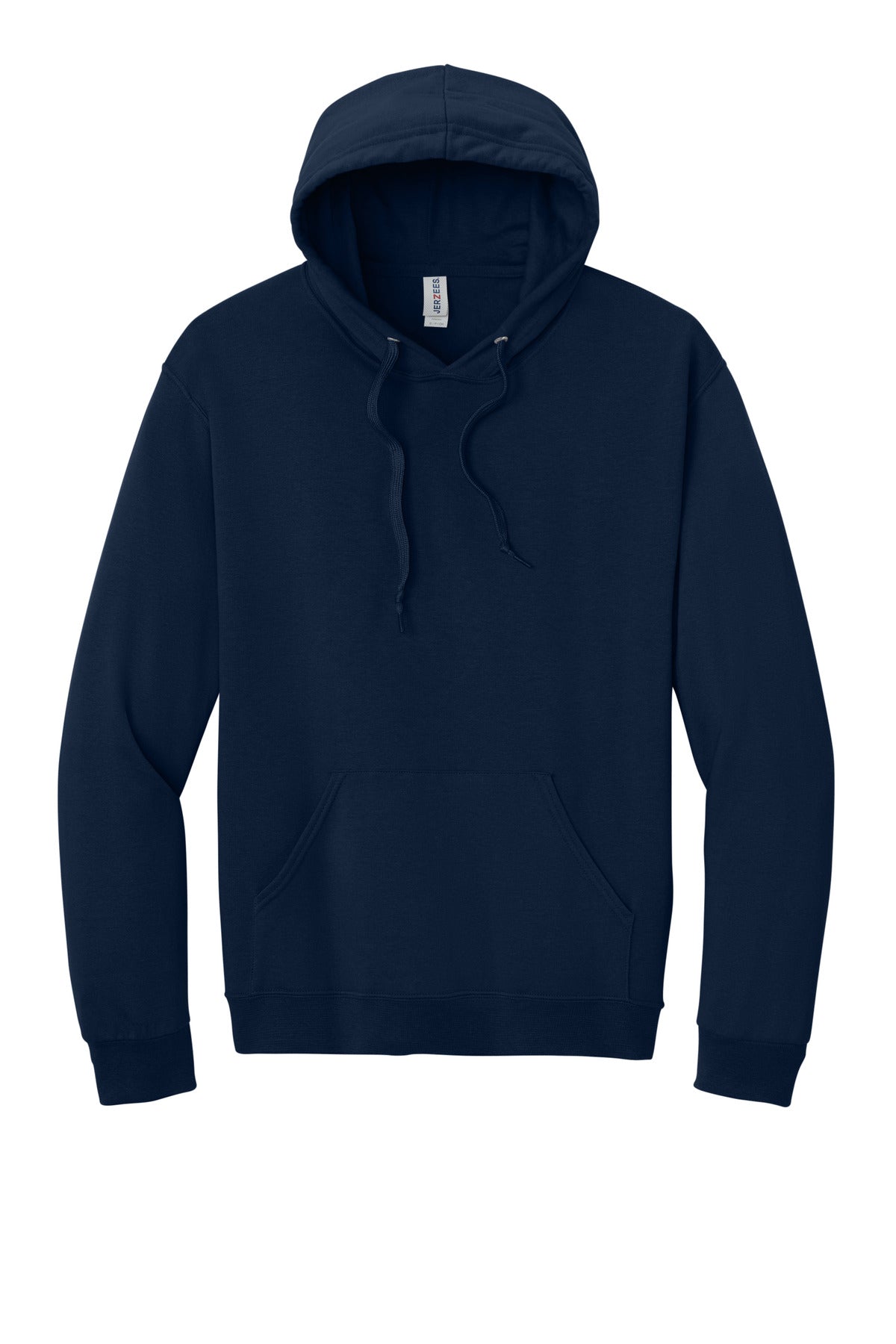 Jerzees Ultimate Unisex CVC Ring Spun Hooded Sweatshirt - J. Navy
