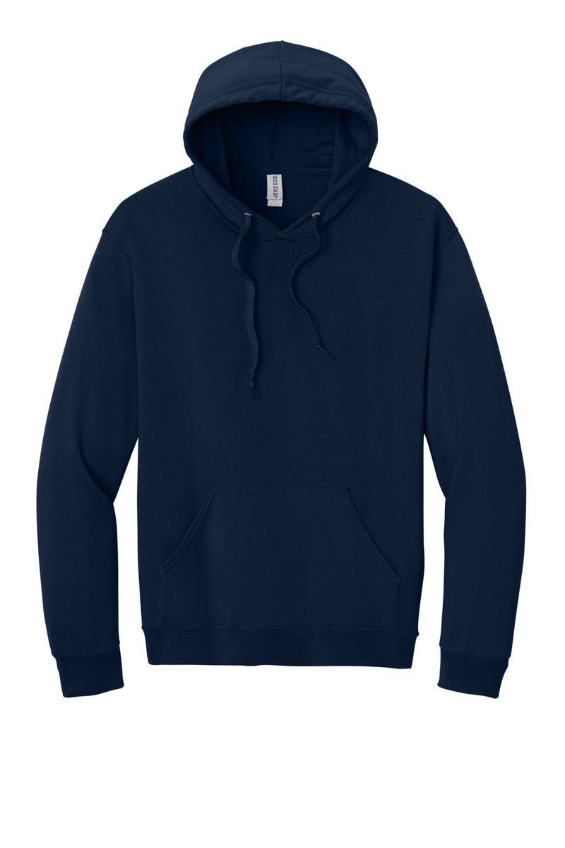 Jerzees Ultimate Unisex CVC Ring Spun Hooded Sweatshirt - J. Navy