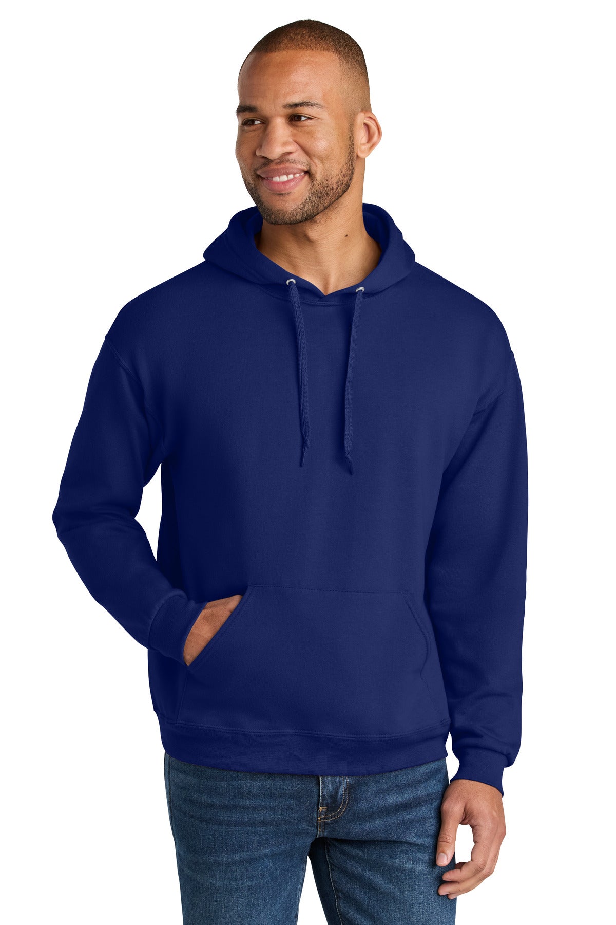 Jerzees Ultimate Unisex CVC Ring Spun Hooded Sweatshirt - Orchid