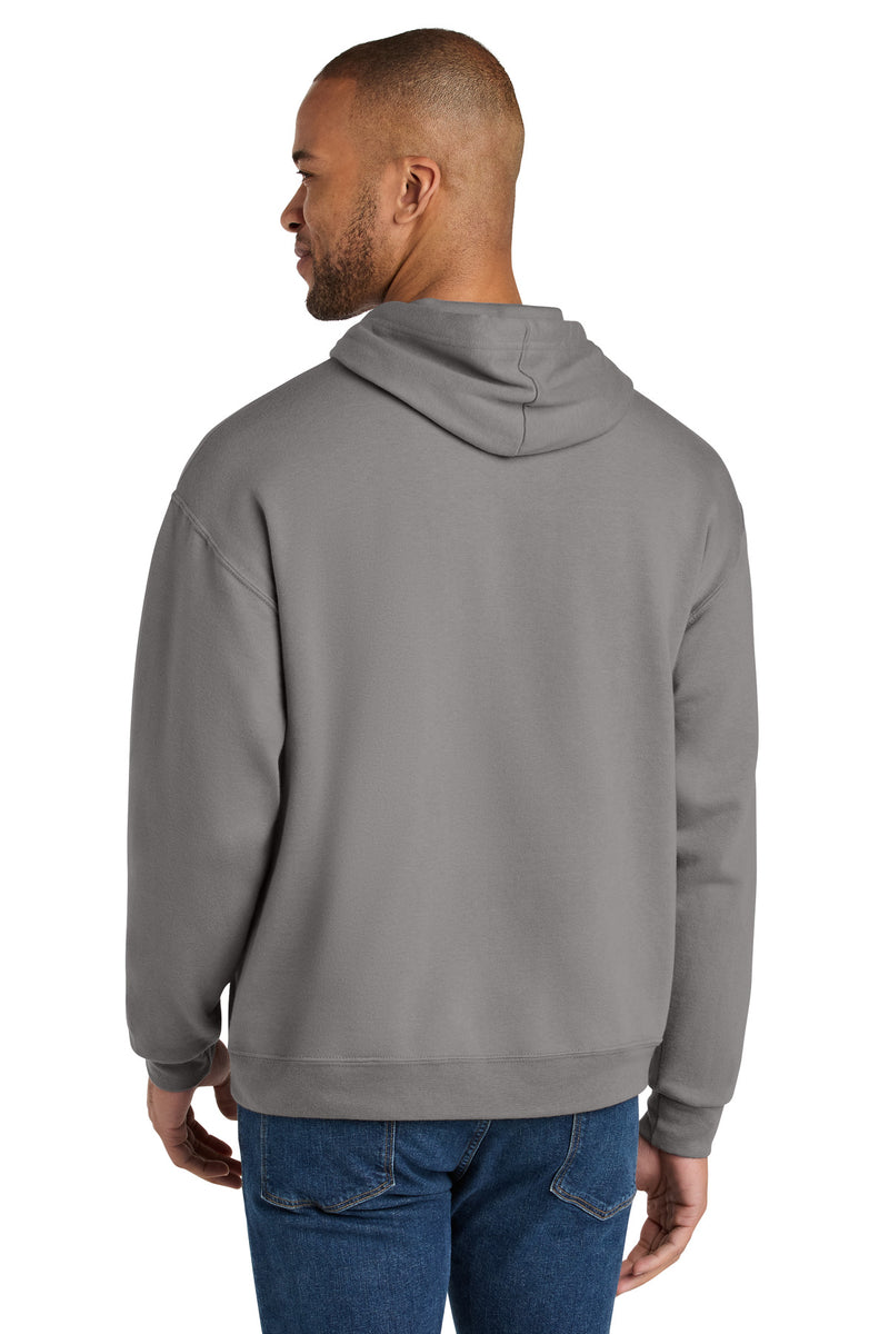 Jerzees Ultimate Unisex CVC Ring Spun Hooded Sweatshirt - Rock