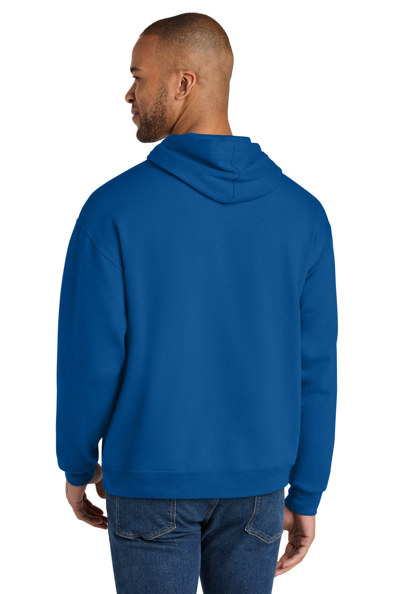 Jerzees Ultimate Unisex CVC Ring Spun Hooded Sweatshirt - Royal