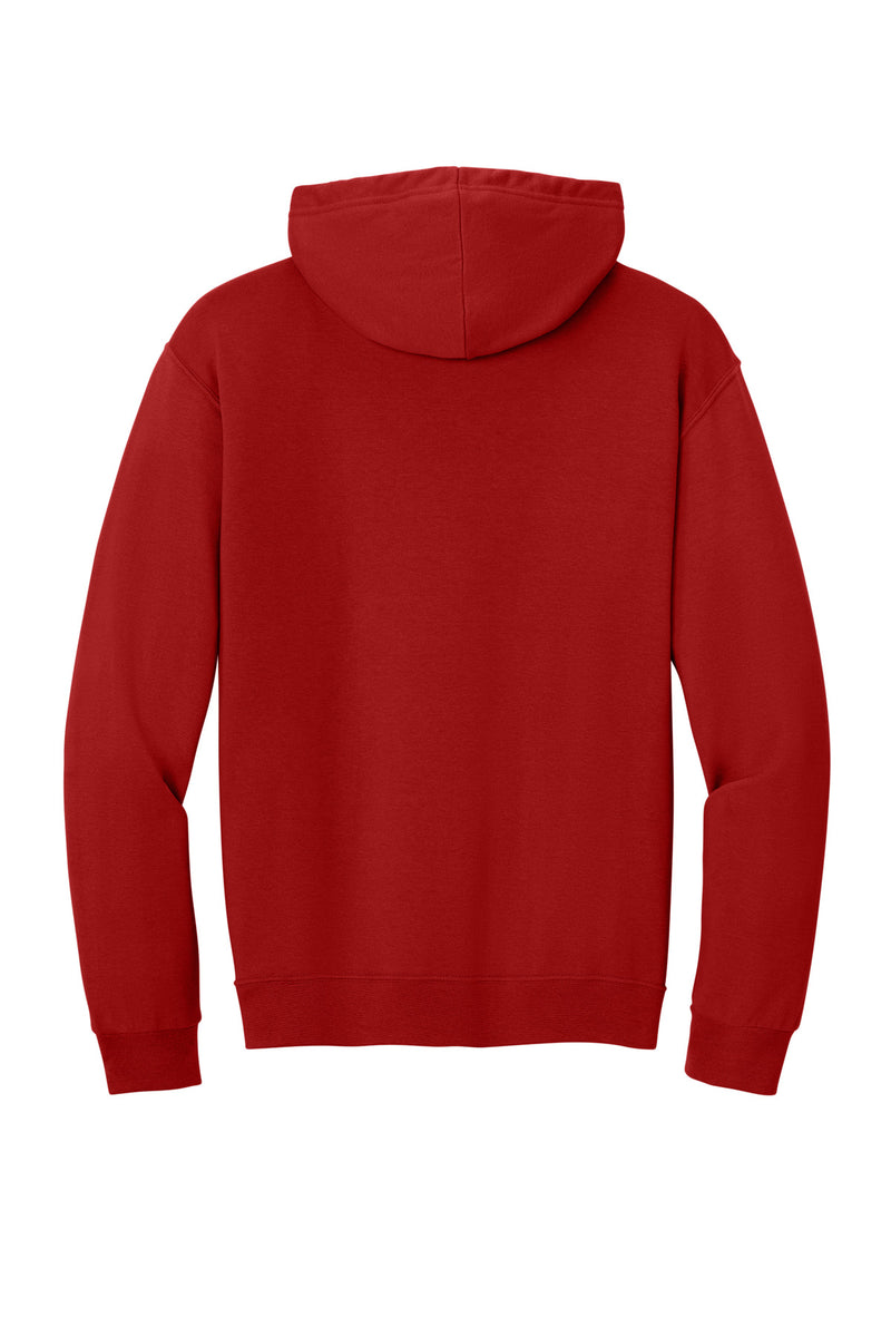 Jerzees Ultimate Unisex CVC Ring Spun Hooded Sweatshirt - True Red