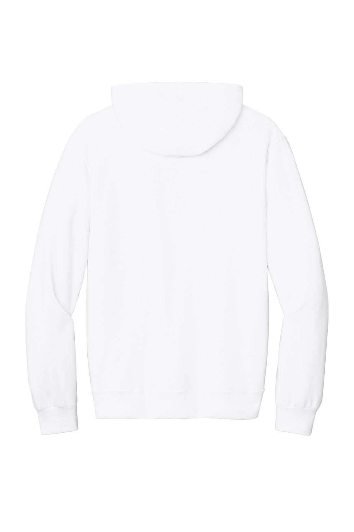 Jerzees Ultimate Unisex CVC Ring Spun Hooded Sweatshirt - White