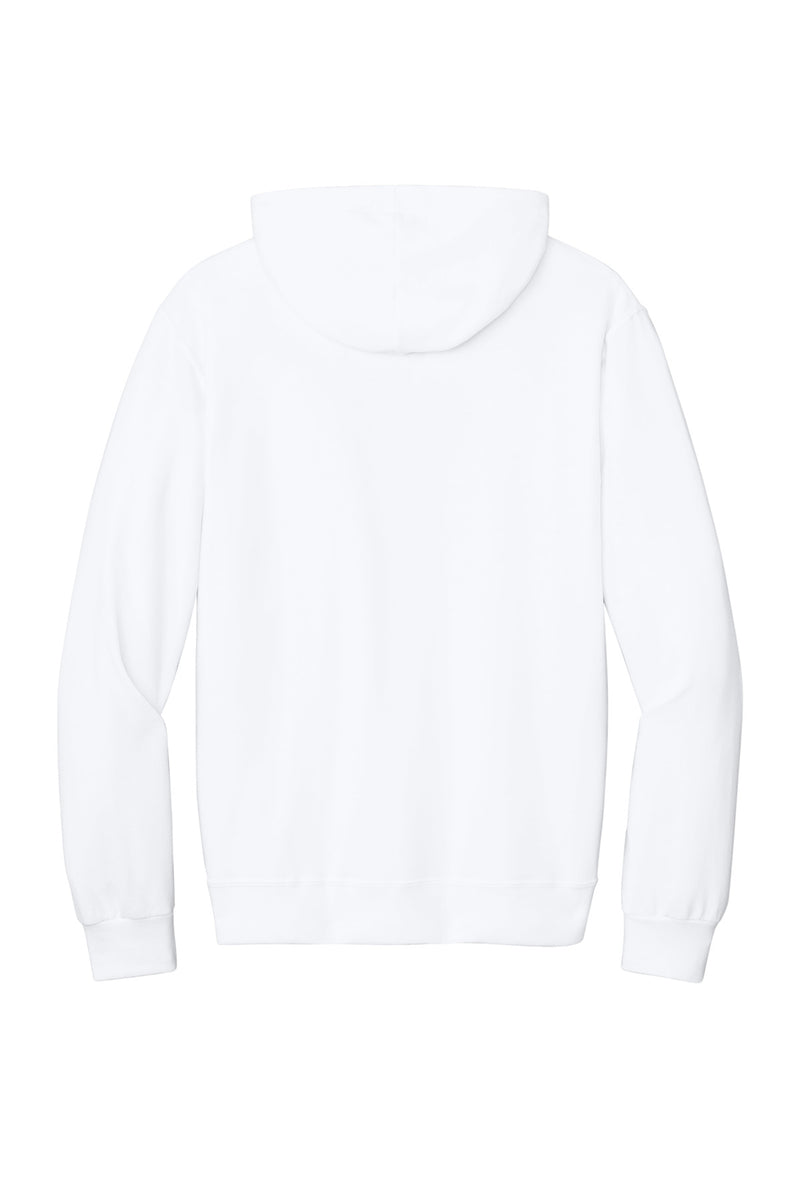 Jerzees Ultimate Unisex CVC Ring Spun Hooded Sweatshirt - White