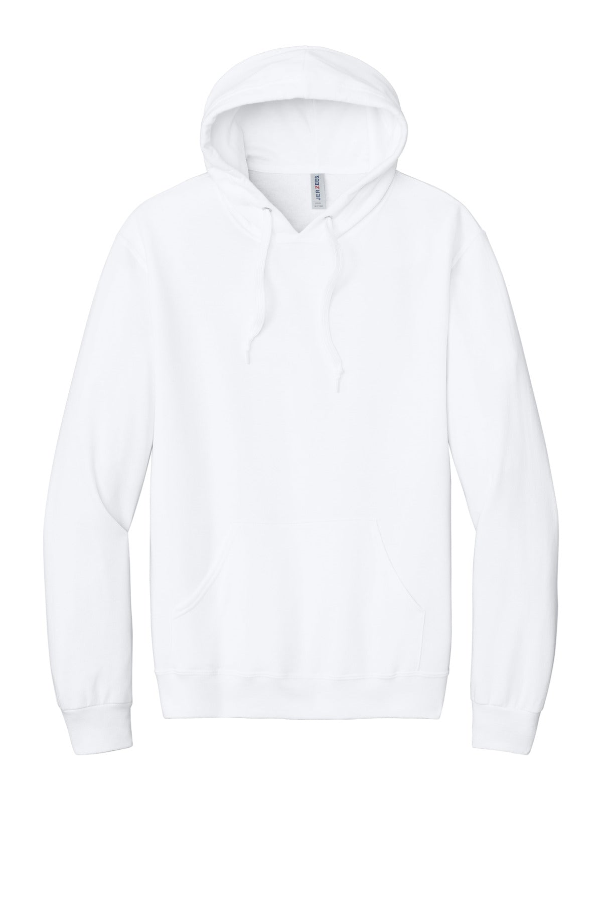 Jerzees Ultimate Unisex CVC Ring Spun Hooded Sweatshirt - White