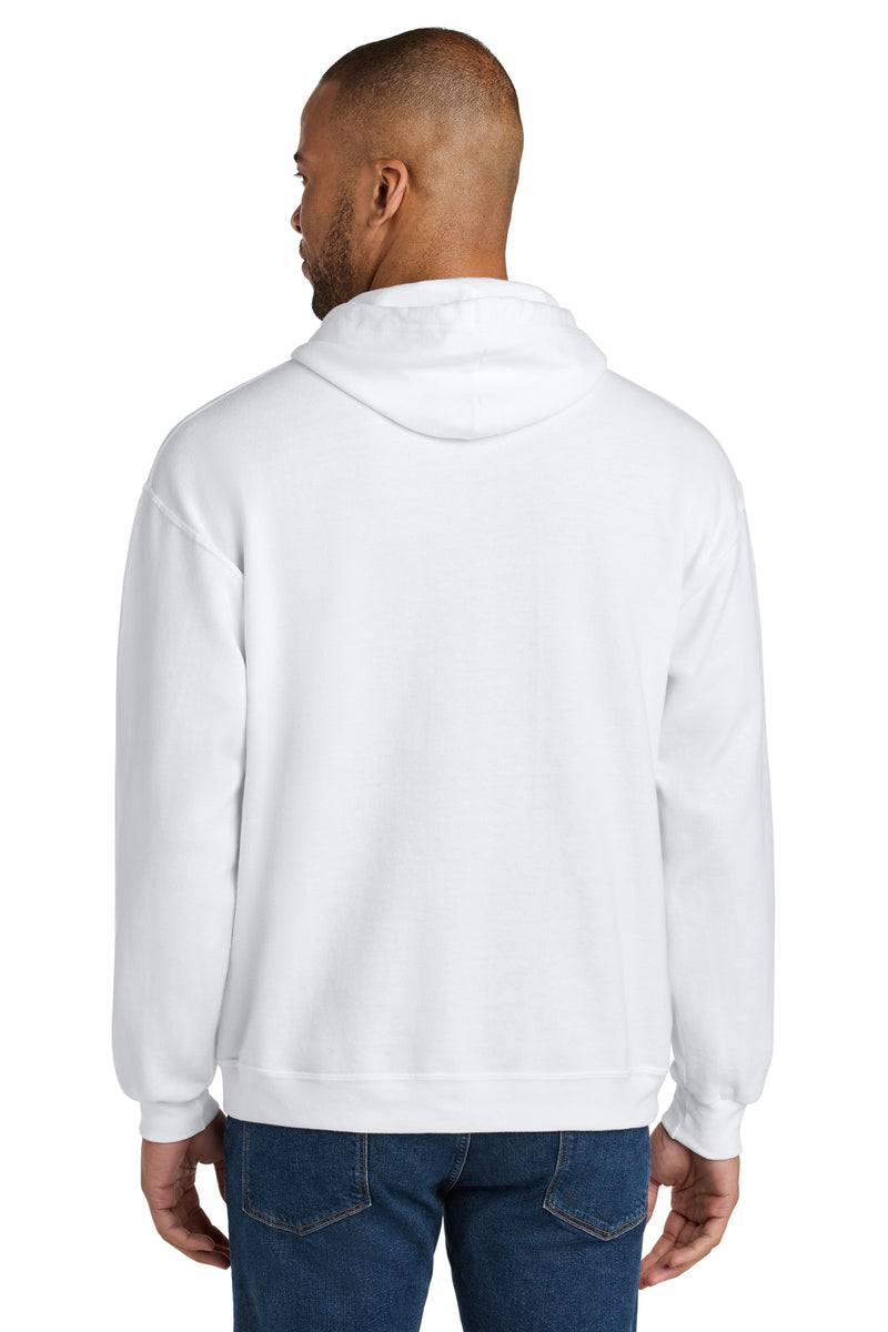 Jerzees Ultimate Unisex CVC Ring Spun Hooded Sweatshirt - White