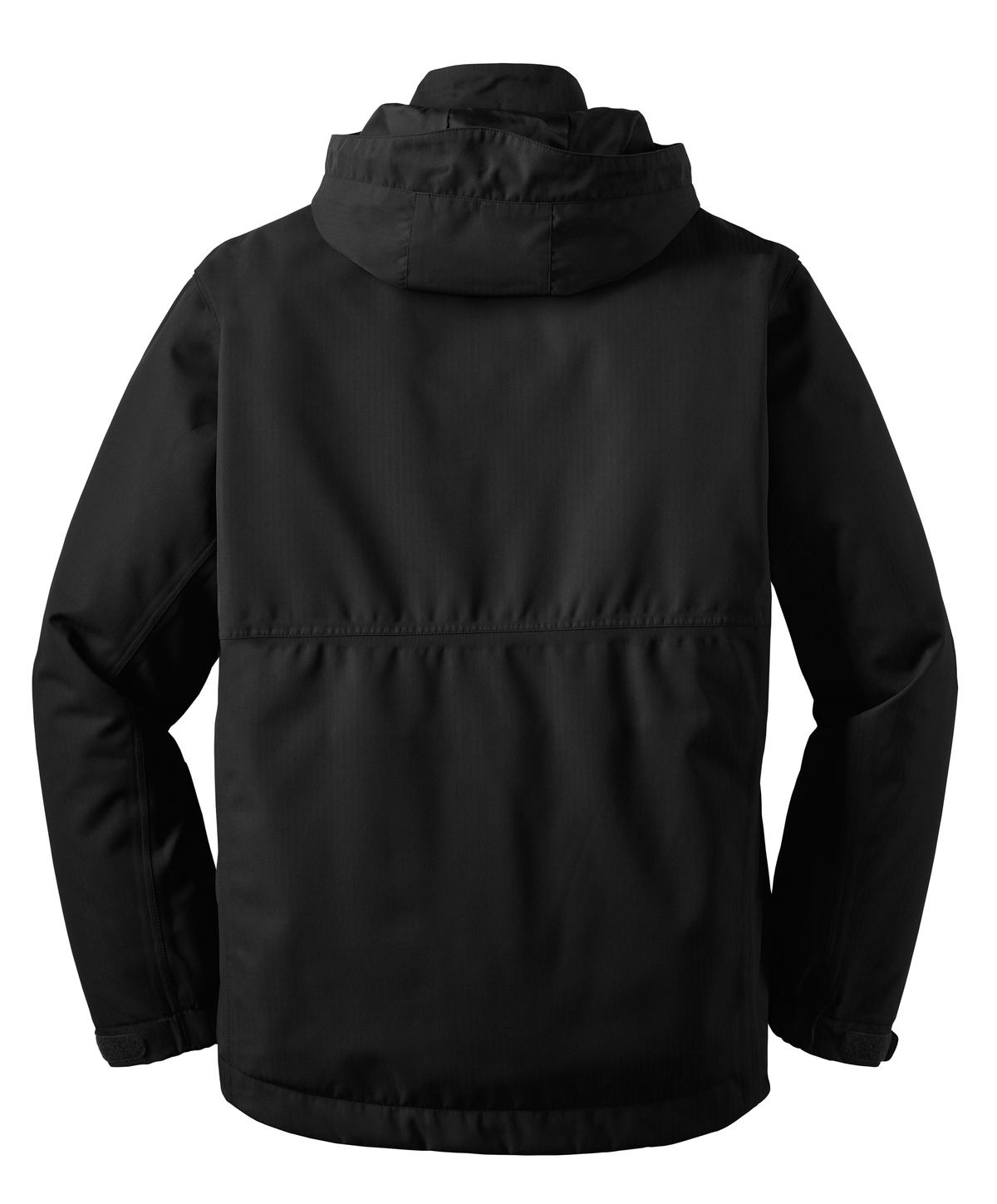 Port Authority Herringbone 3-in-1 Parka - Black