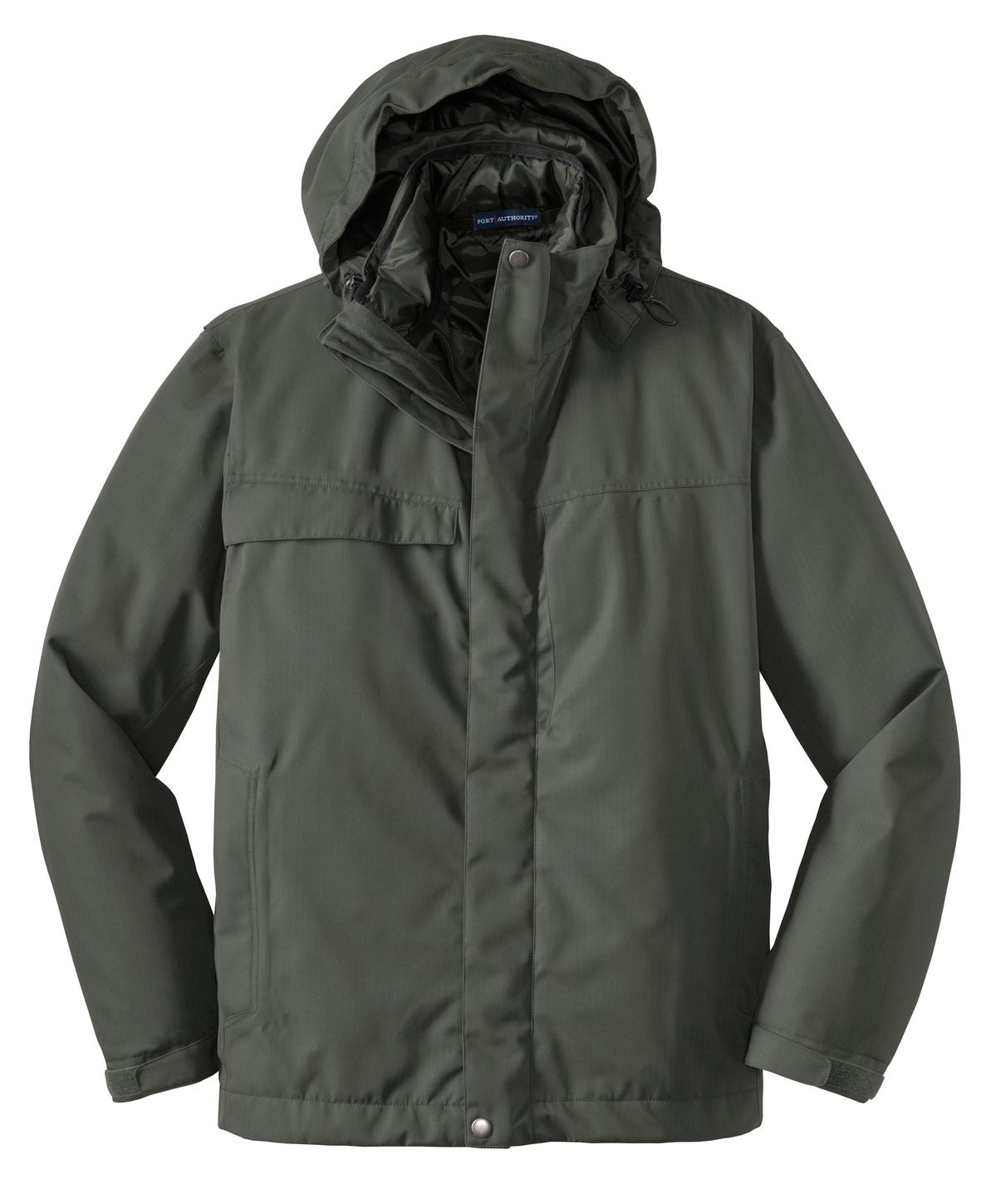 Port Authority Herringbone 3-in-1 Parka - Spruce Green