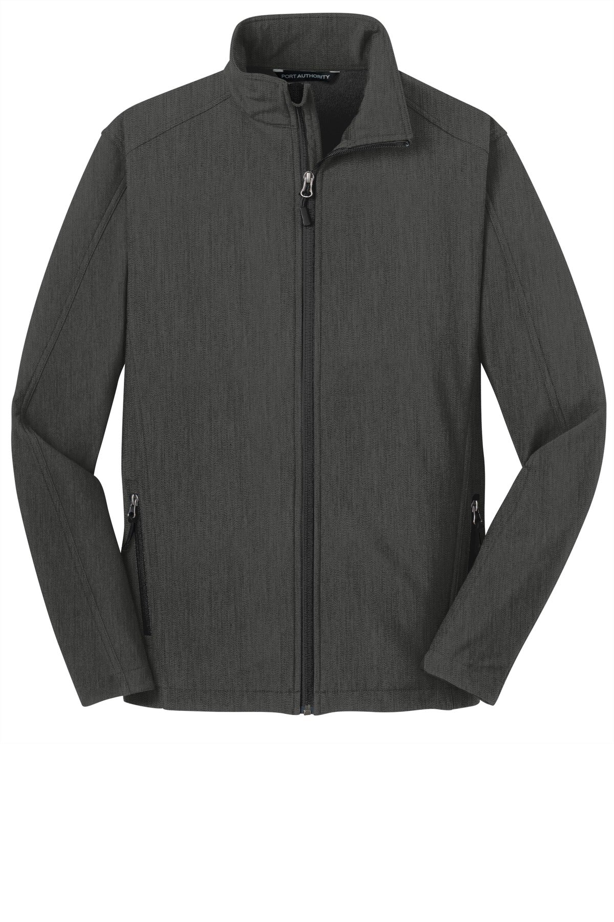 Port Authority Core Soft Shell Jacket - Black Charcoal Heather